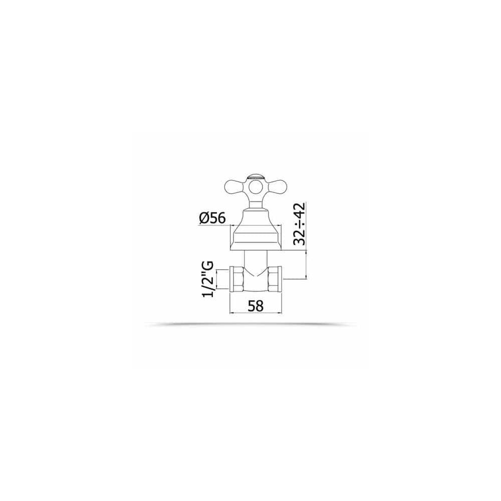 Rubinetto incasso doccia dritto serie IRIS modello IRV010CO cromato oro Paffoni by CeramicStore | Lo specialista del tuo bagno