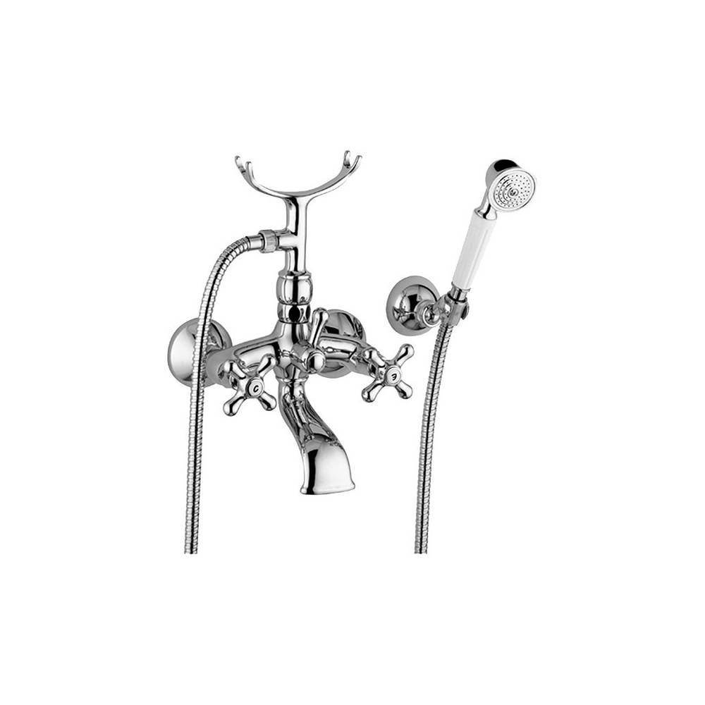 Gruppo vasca retrಠcon forcella e supporto snodato serie Iris modello IRV027CR cromato Paffoni by CeramicStore | Lo specialista del tuo bagno