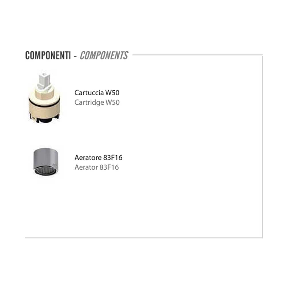 Set di miscelatori Lavabo e Bidet senza scarico finitura cromata collezione Energy di Remer Rubinetterie by CeramicStore | Lo specialista del tuo bagno