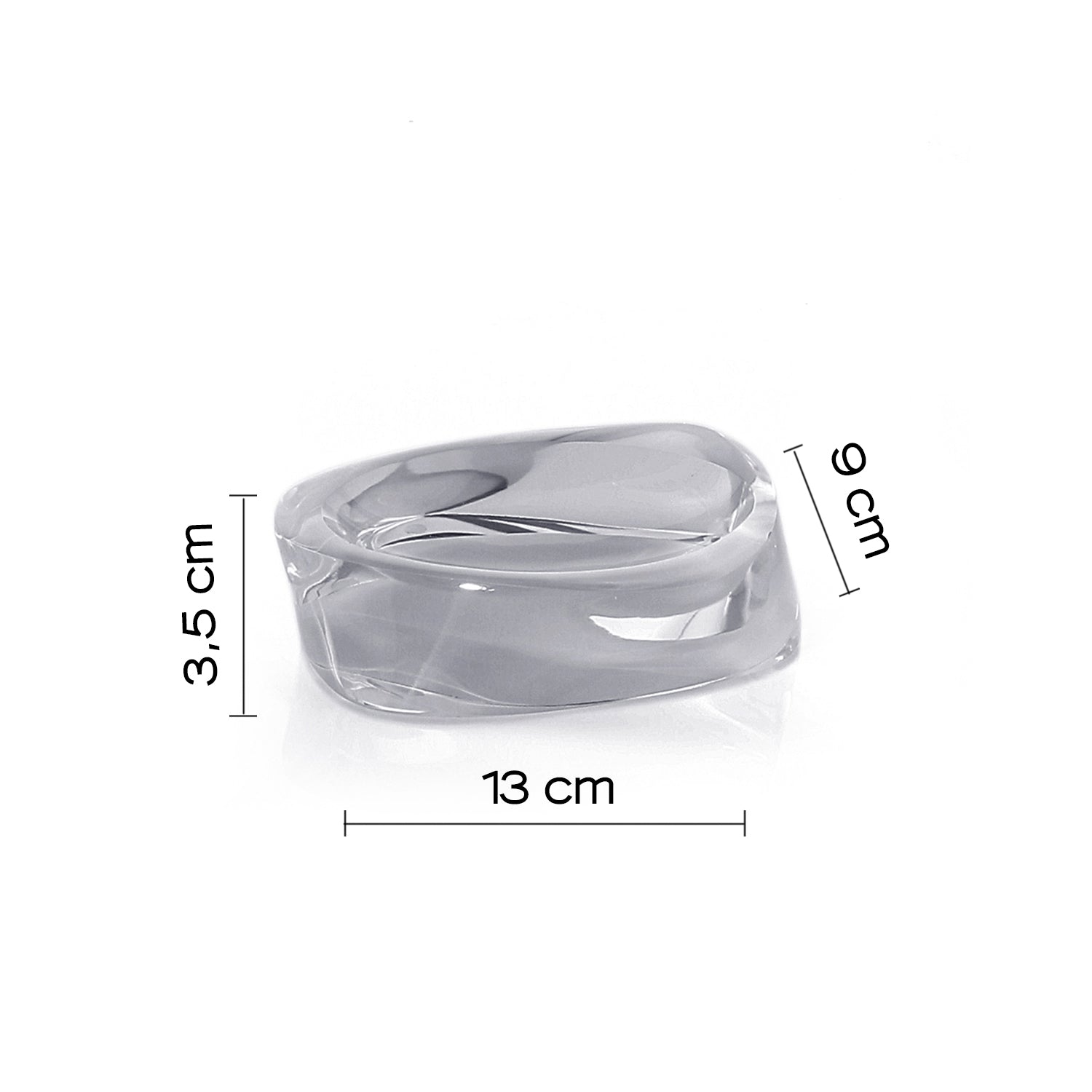 Portasapone da appoggio Gedy serie Twist - Argento