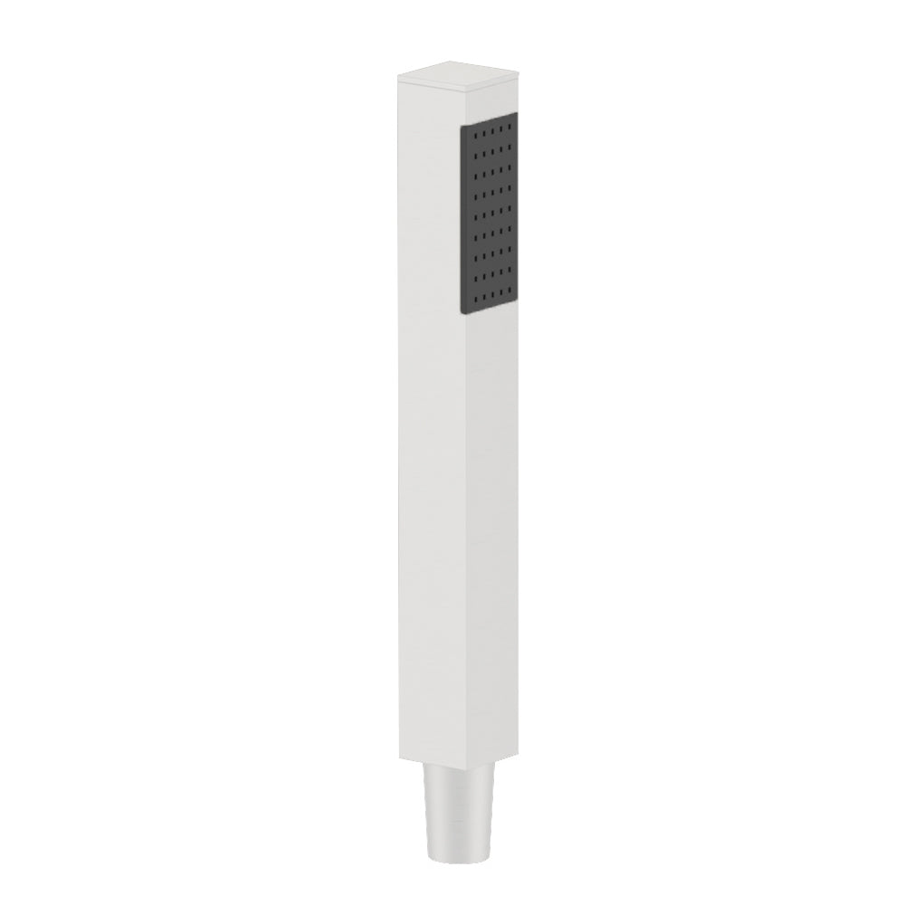 Doccetta minimal con ugelli anticalcare design squadrato in ottone bianco opaco by CeramicStore | Lo specialista del tuo bagno