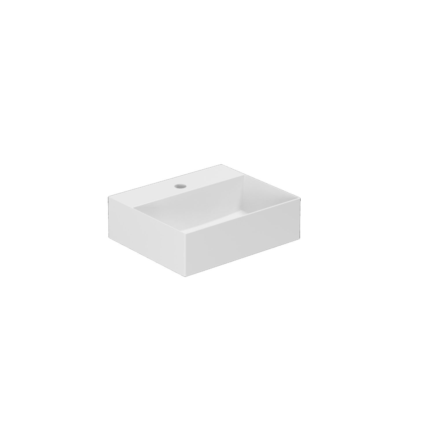 Lavabo da appoggio squadrato Ceramica Azzurra Elegance 42x35 cm