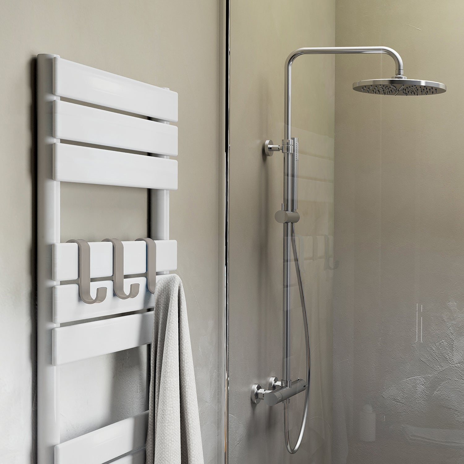 Appendiabiti per termoarredo modello Merlino - Beige by CeramicStore | Lo specialista del tuo bagno