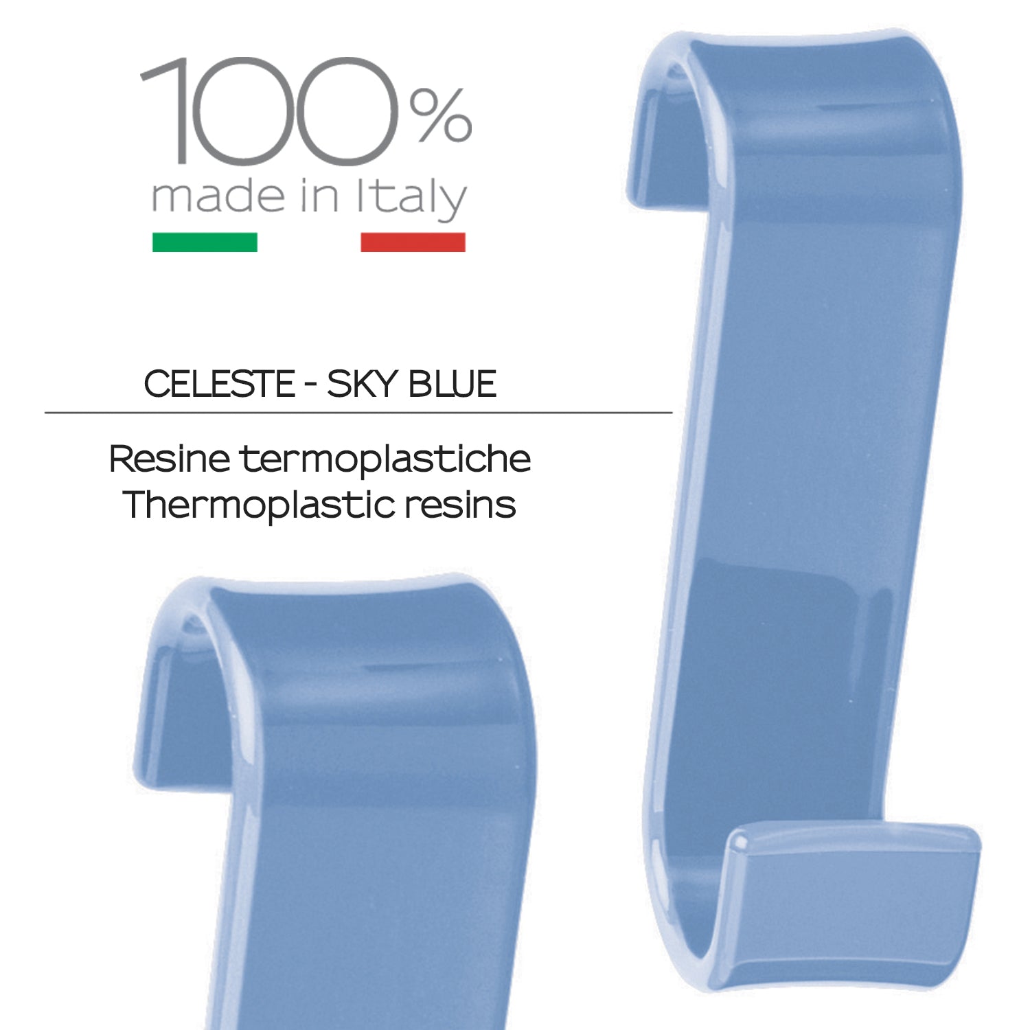 Appendiabiti per termoarredo modello Merlino - Celeste by CeramicStore | Lo specialista del tuo bagno