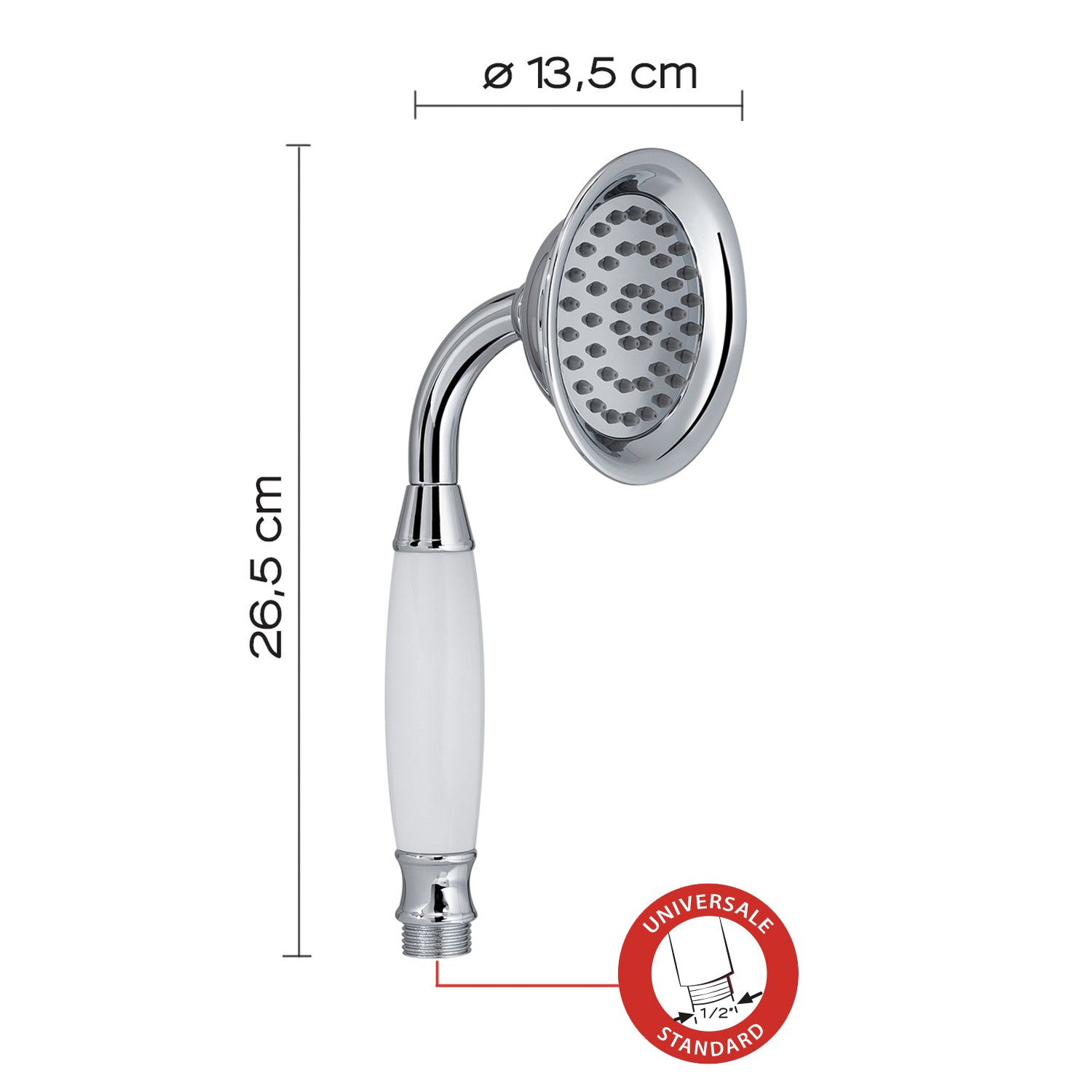 Doccetta liberty monogetto di Gedy - Cromo by CeramicStore | Lo specialista del tuo bagno