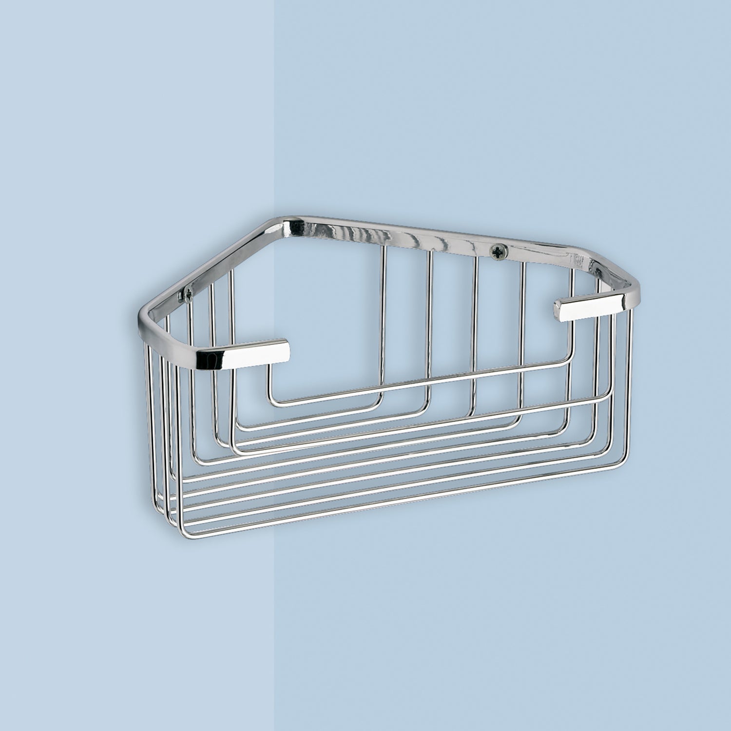 Portaoggetti doccia angolare modello Augustus di Gedy - Cromato by CeramicStore | Lo specialista del tuo bagno