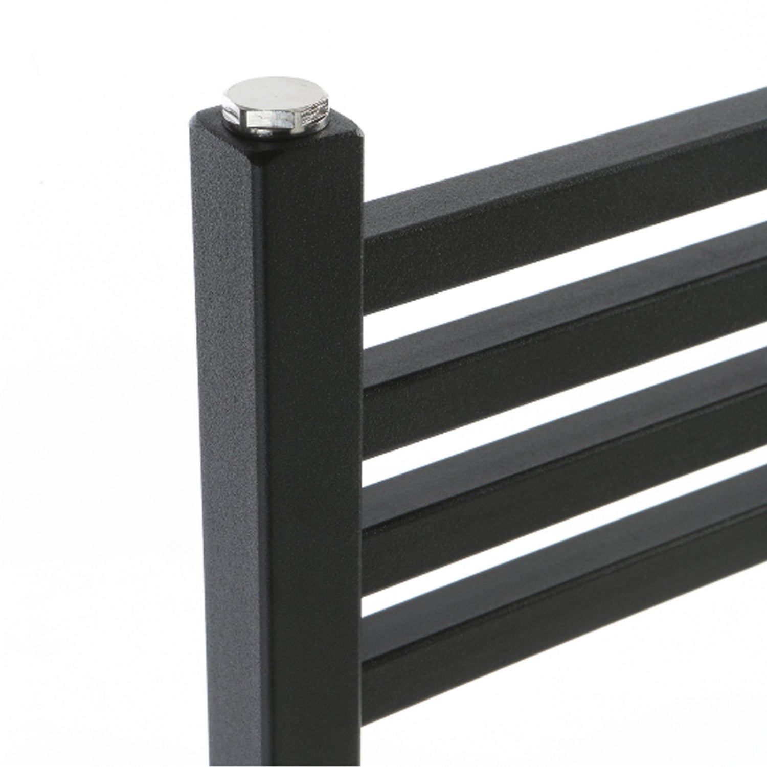 Termoarredo design antracite Aton tubi quadrati orizzontali altezza 1700 mm by CeramicStore | Lo specialista del tuo bagno