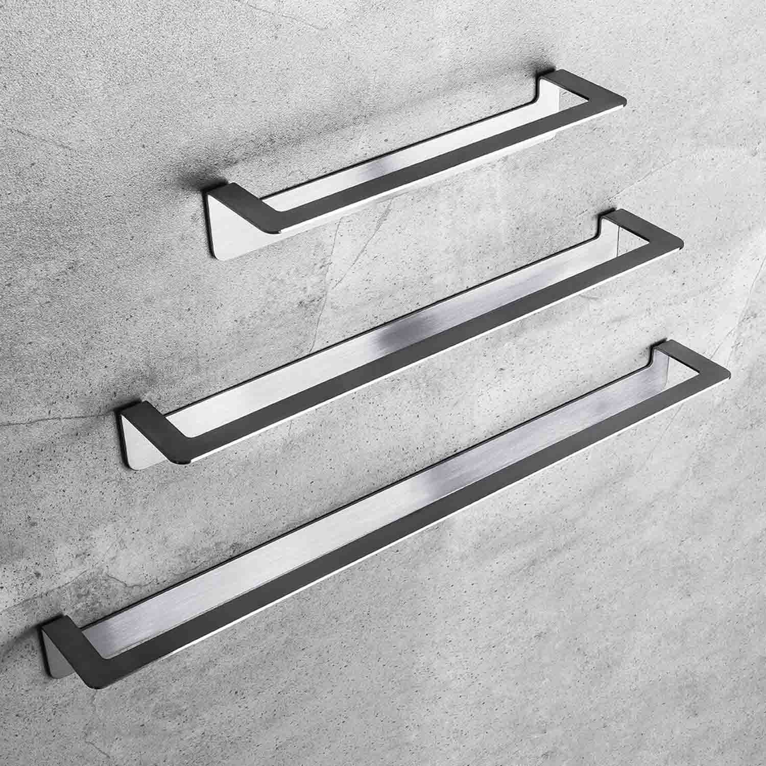 Porta salvietta 45cm satinato con biadesivo collezione Over di Colombo Design by CeramicStore | Lo specialista del tuo bagno