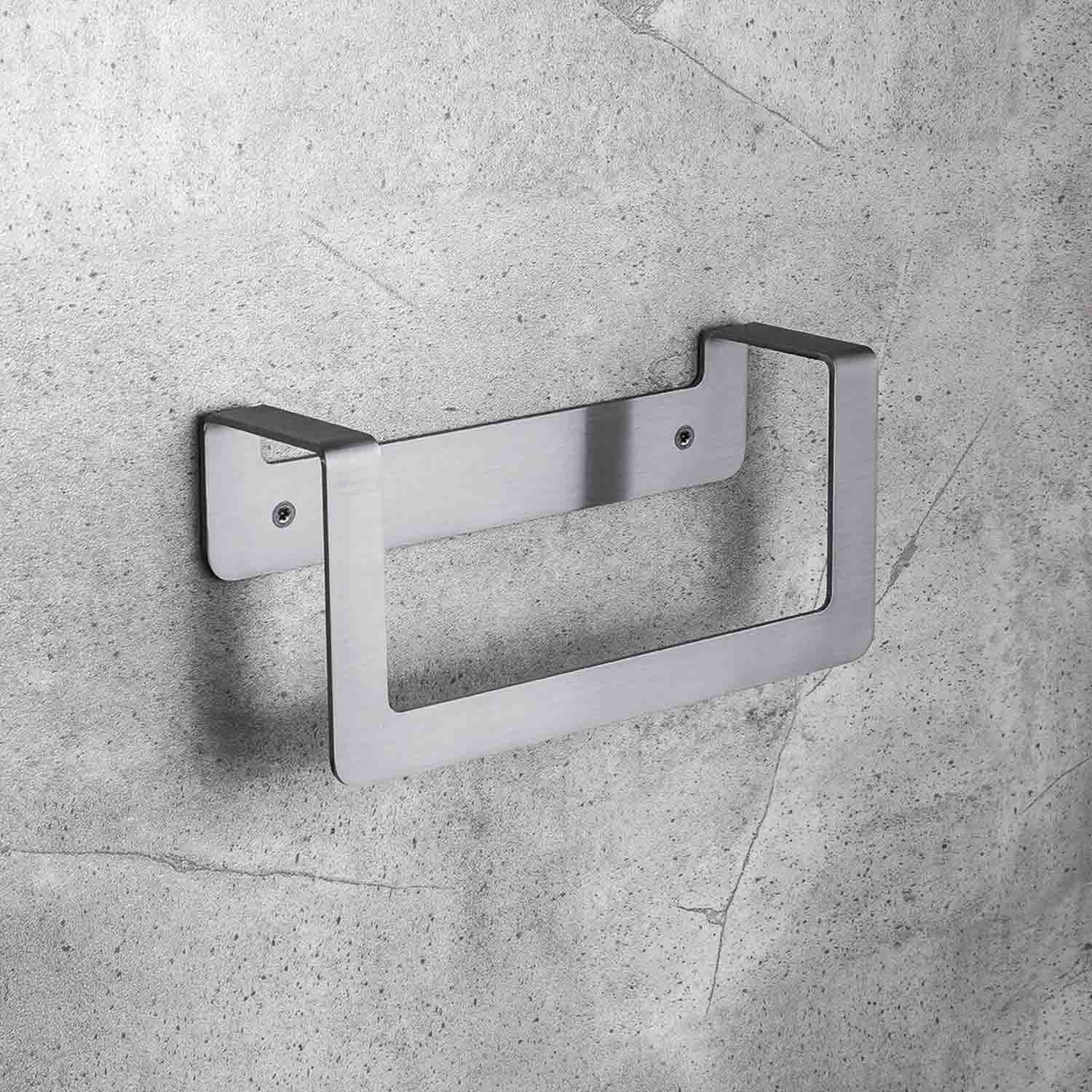 Porta salvietta ad anello satinato con fissaggio viti collezione Over di Colombo Design by CeramicStore | Lo specialista del tuo bagno