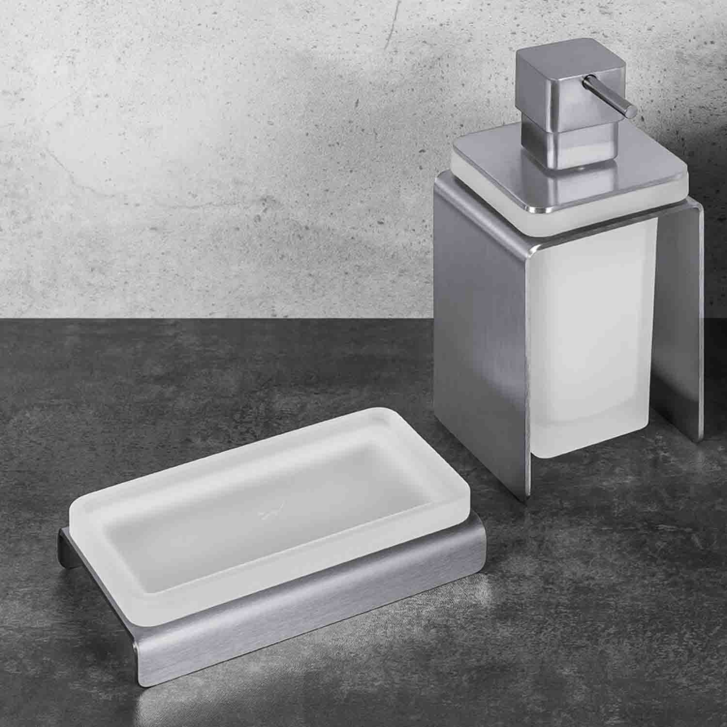 Porta sapone satinato d'appoggio collezione Over di Colombo Design by CeramicStore | Lo specialista del tuo bagno