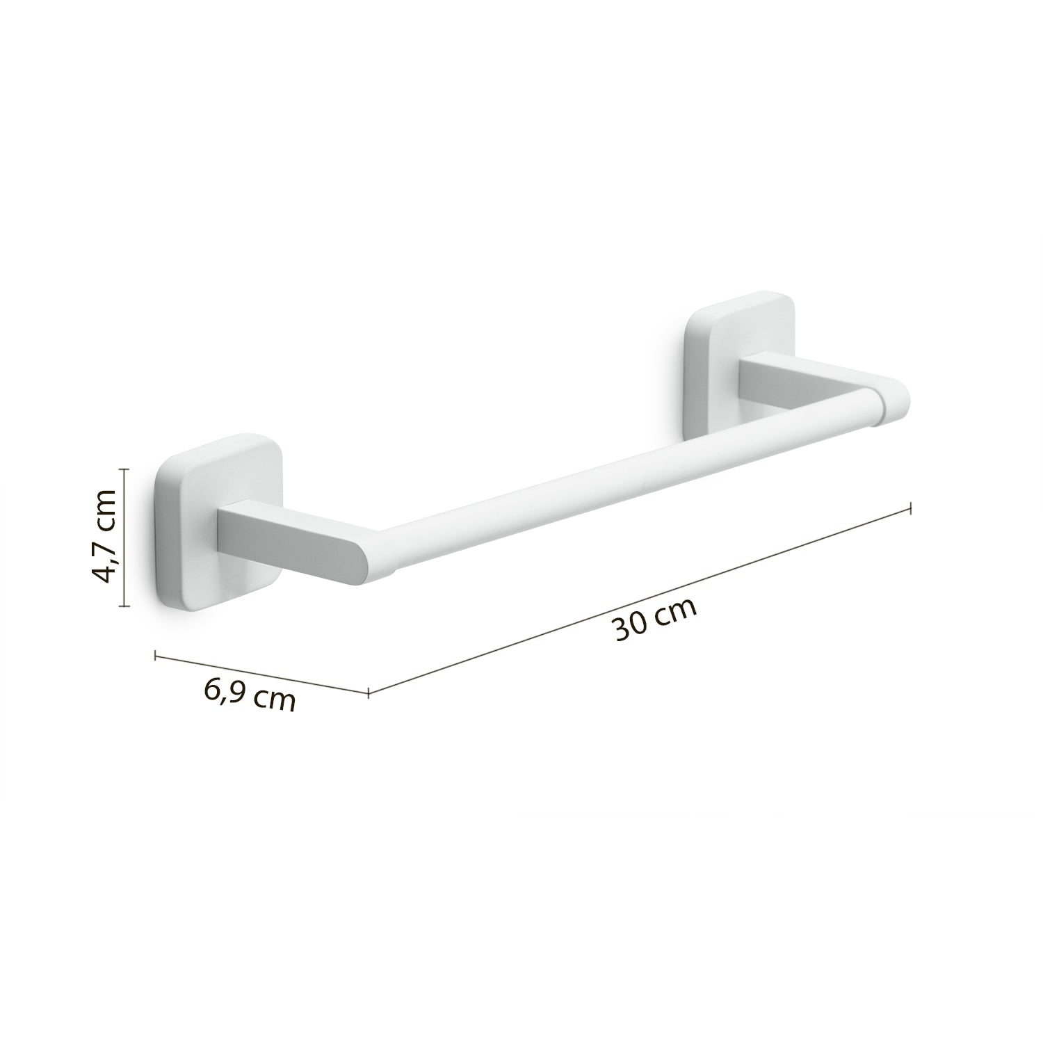 Portasalviette 30 cm Gedy modello Tonga 30x6.9xH4.7 cm - Bianco Matt by CeramicStore | Lo specialista del tuo bagno