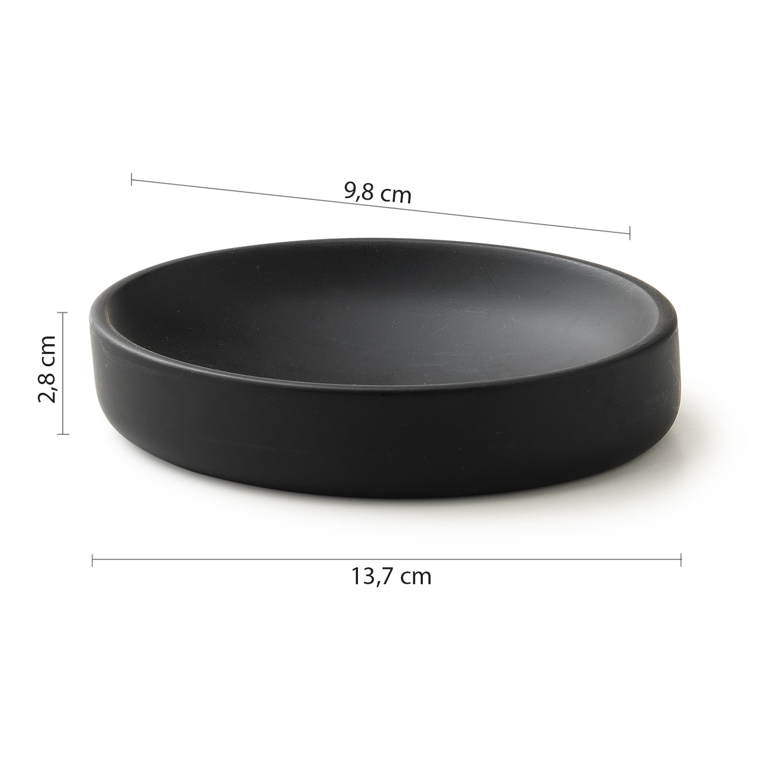 Portasapone in resina Gedy serie Brenda - Nero Matt
