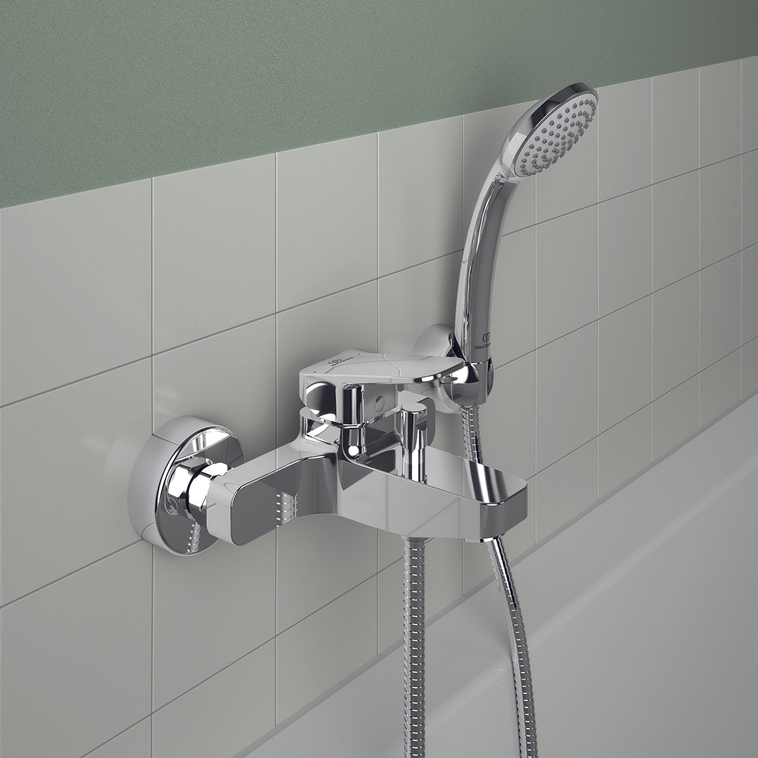 Miscelatore esterno per doccia o vasca di marca Ideal Standard Ceraplan con doccetta by CeramicStore | Lo specialista del tuo bagno
