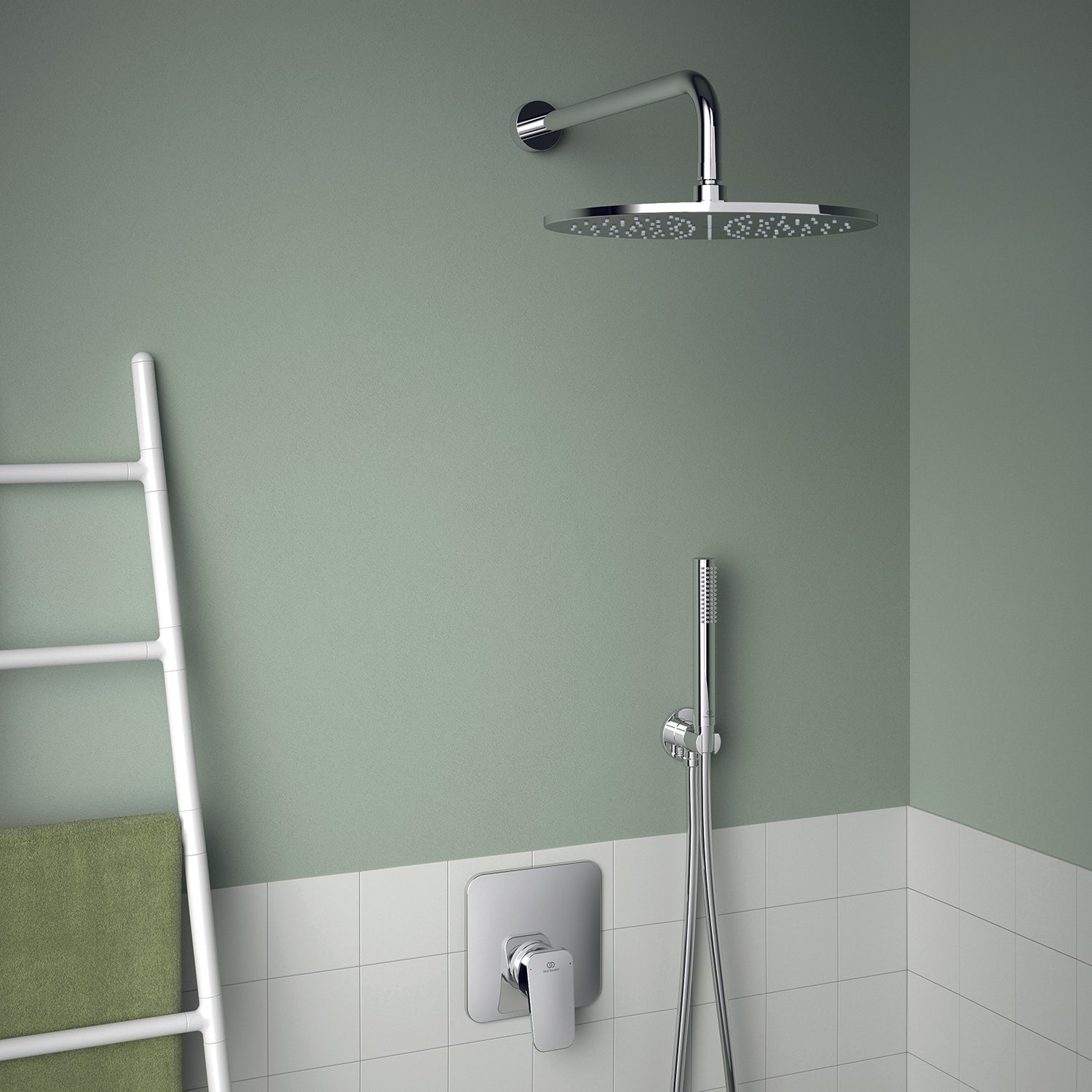 Miscelatore per doccia ad incasso 1 via Ideal Standard Ceraplan cromato by CeramicStore | Lo specialista del tuo bagno