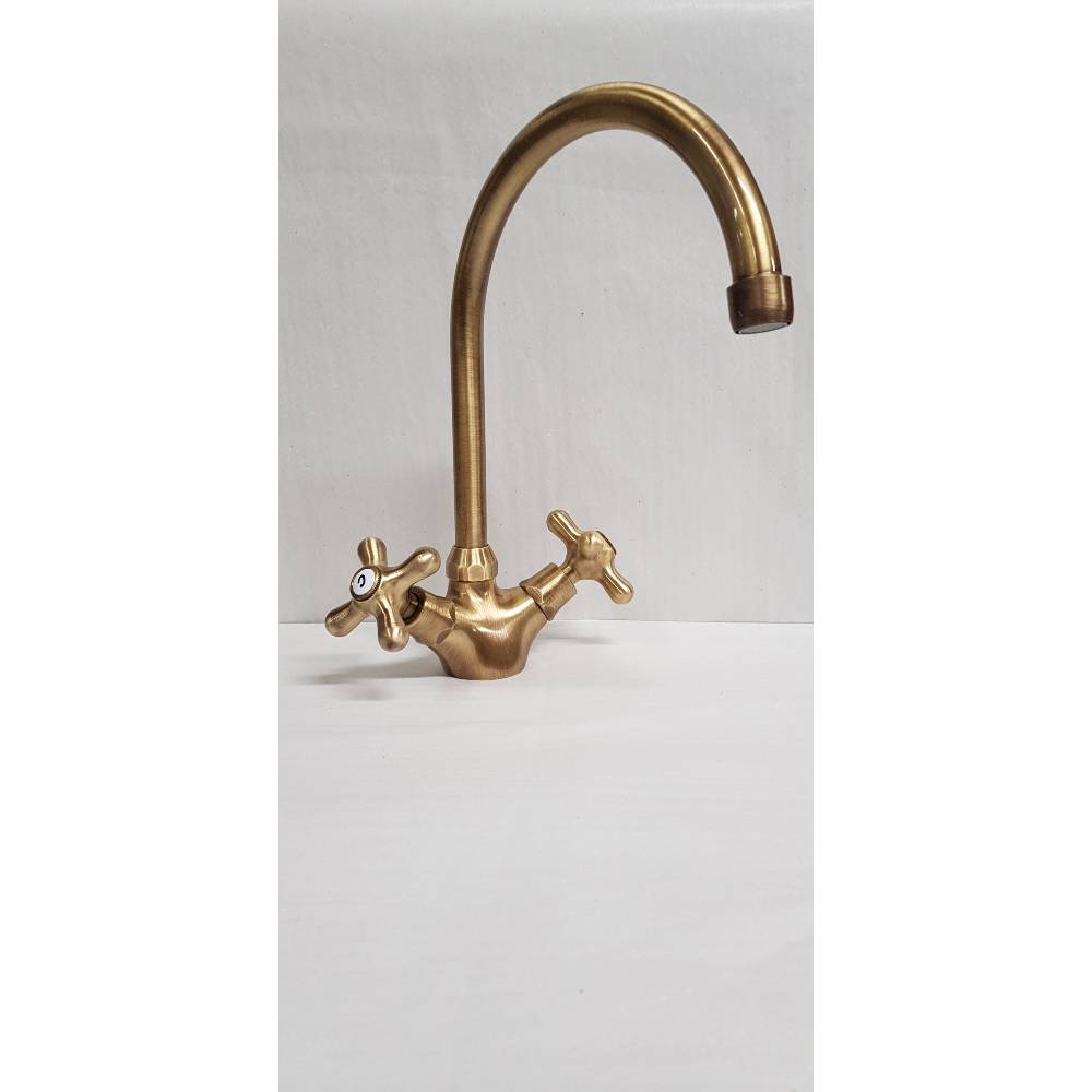 Gruppo monoforo lavello doppia leva serie Iris modello IRV180BR Bronzo Paffoni by CeramicStore | Lo specialista del tuo bagno