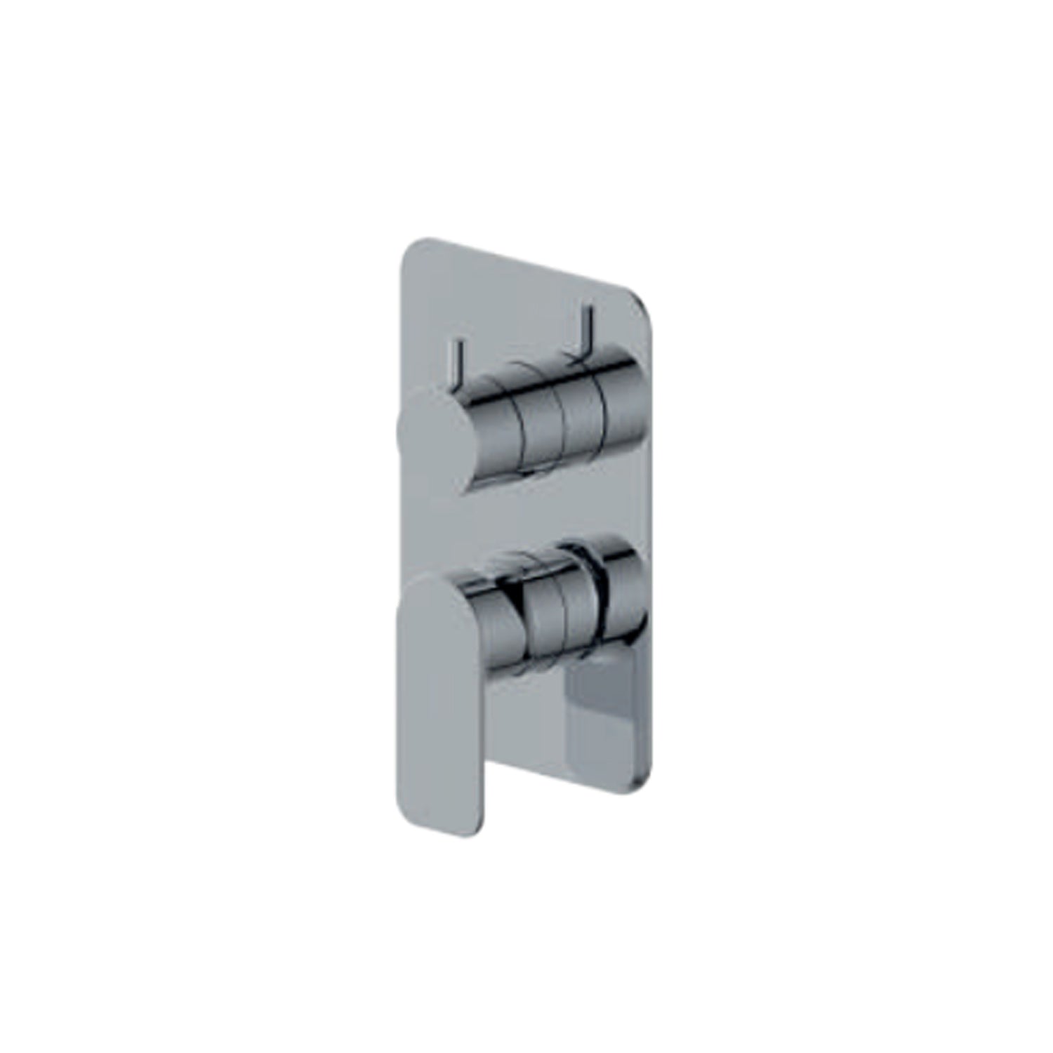 Miscelatore monocomando da incasso per doccia con deviatore RubiFlux serie Azzurro - Cromo by CeramicStore | Lo specialista del tuo bagno