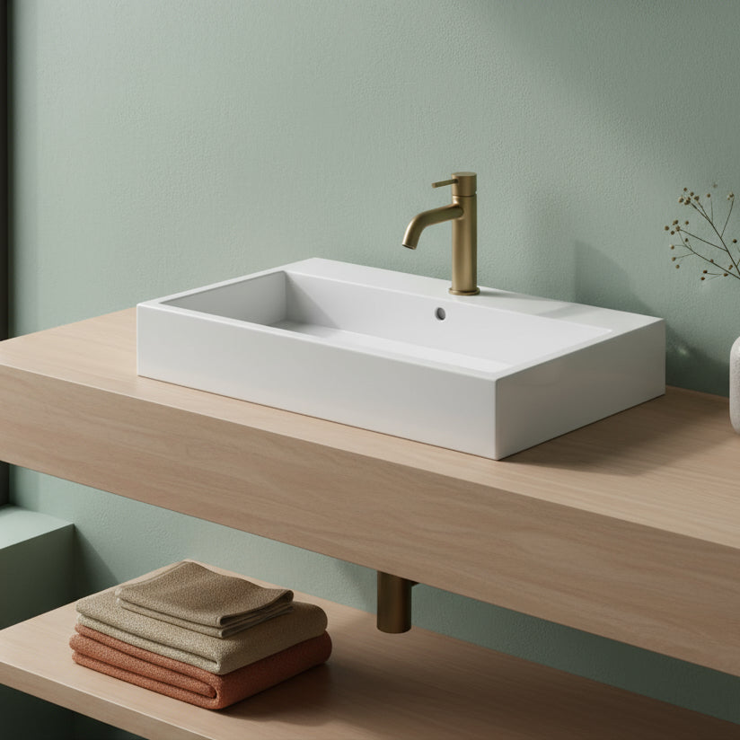 Lavabo Sospeso o D'appoggio Ceramica Globo Classic 80x50