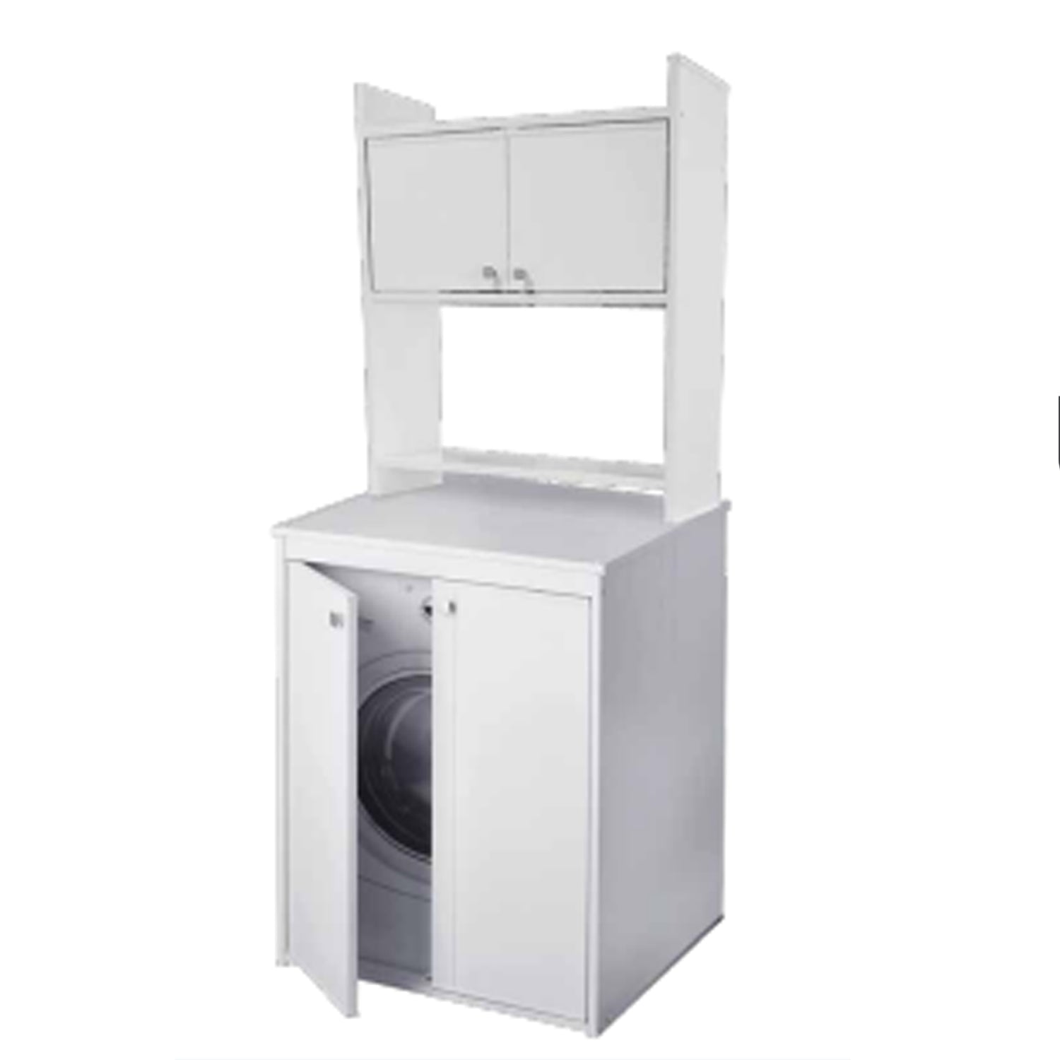 Mobile sopralavatrice in pvc con ante e ripiano by CeramicStore | Lo specialista del tuo bagno