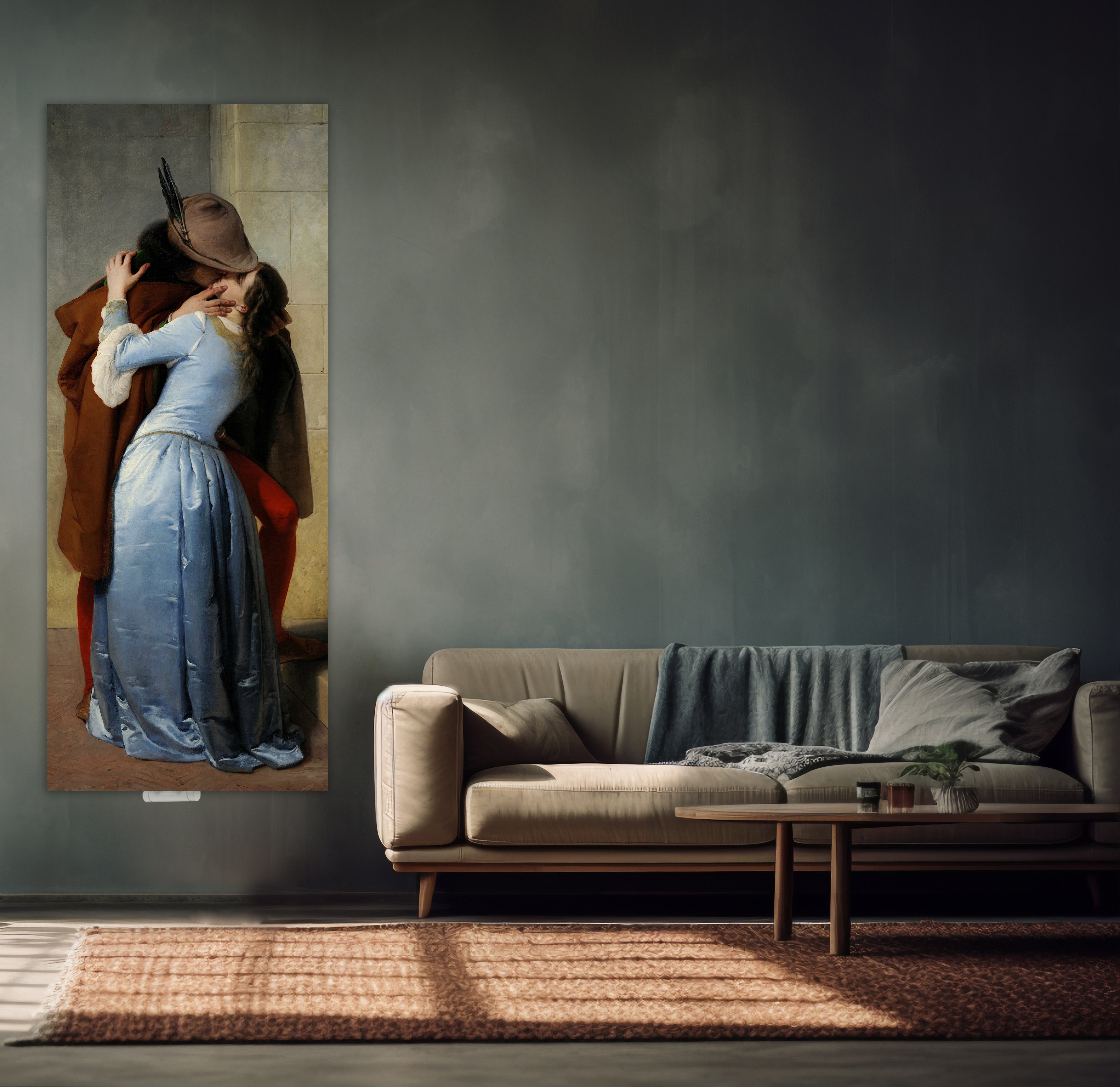 Termoarredo idraulico 200x51 cm interasse mm 50 Modello 'Il bacio di Hayez' Termocrea by CeramicStore | Lo specialista del tuo bagno