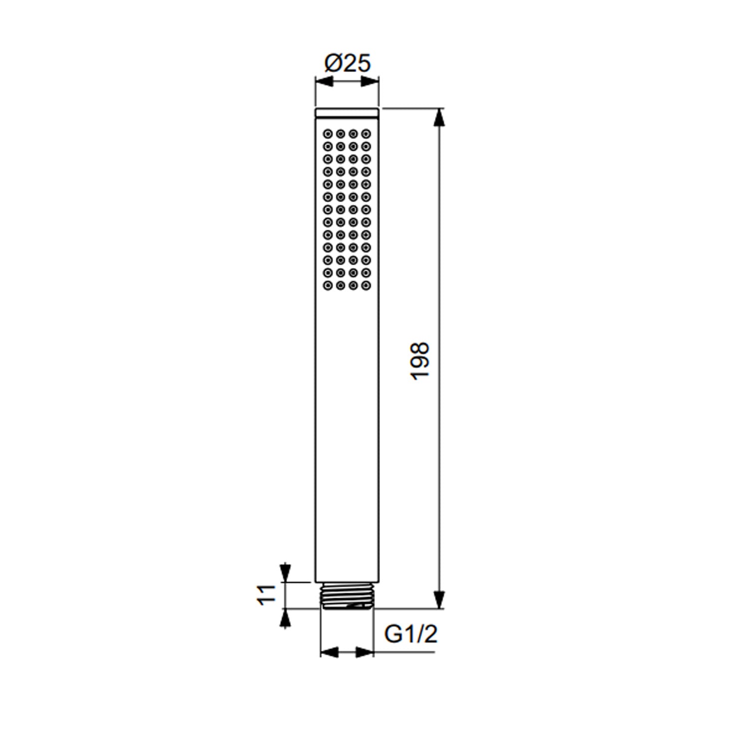 Doccetta stick a 1 funzione Ideal Standard Idealrain cromato by CeramicStore | Lo specialista del tuo bagno