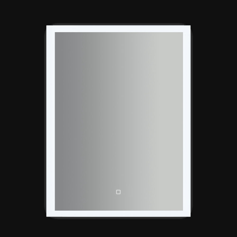 Specchio rettangolare con cornice led accensione touch 60x80h cm by CeramicStore | Lo specialista del tuo bagno