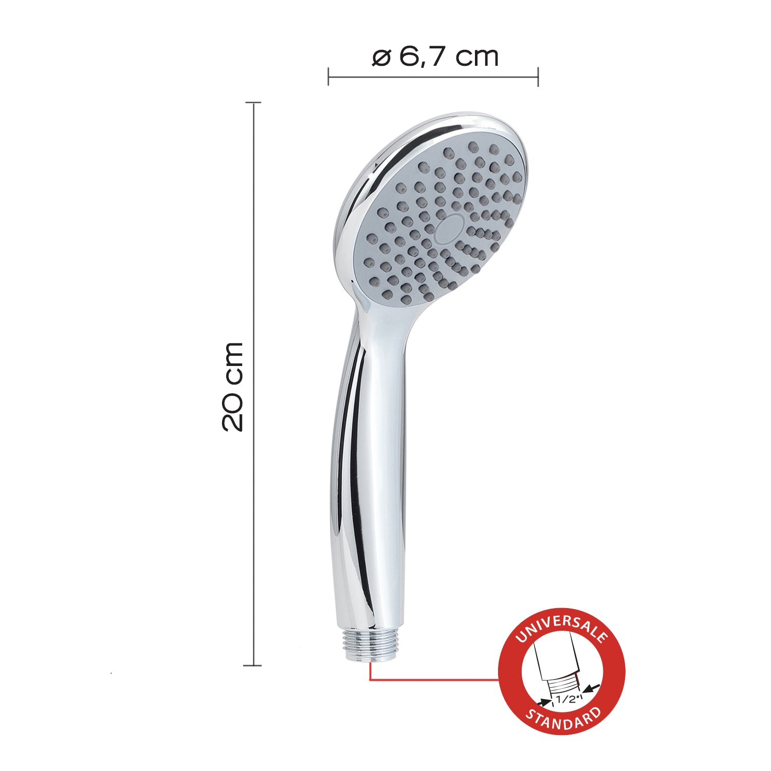 Doccetta 1 getto modello Easy 05 di Gedy - Cromato lucido by CeramicStore | Lo specialista del tuo bagno