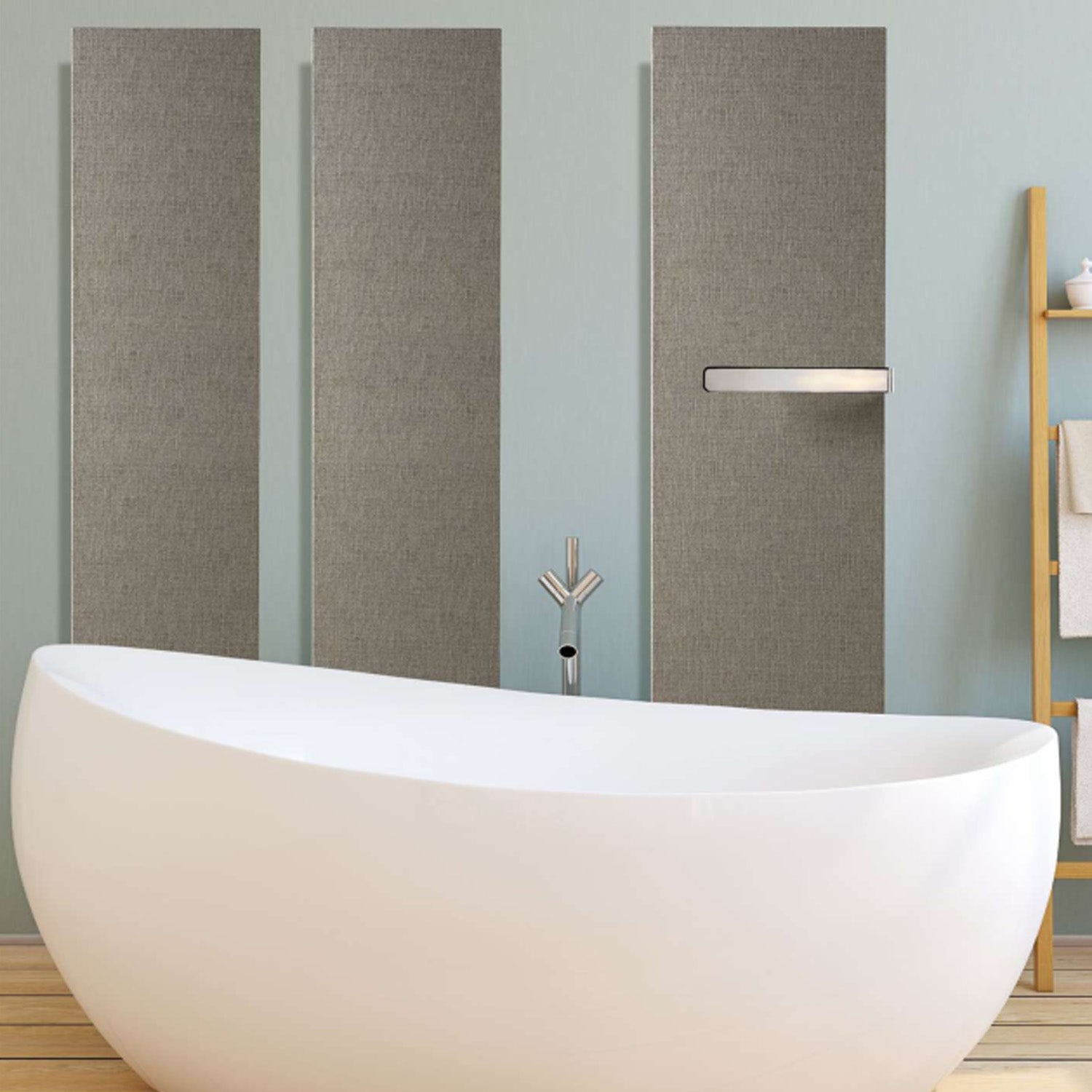 Termoarredo elettrico a piastra modello Tessuto 180x30 cm - Bianco by CeramicStore | Lo specialista del tuo bagno