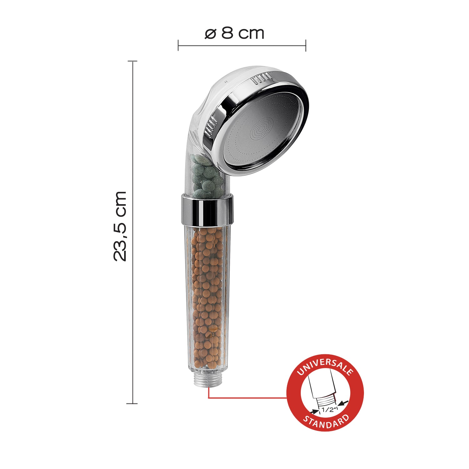 Doccetta 1 getto modello Top 04 Pure di Gedy in acciaio inox - Cromato by CeramicStore | Lo specialista del tuo bagno