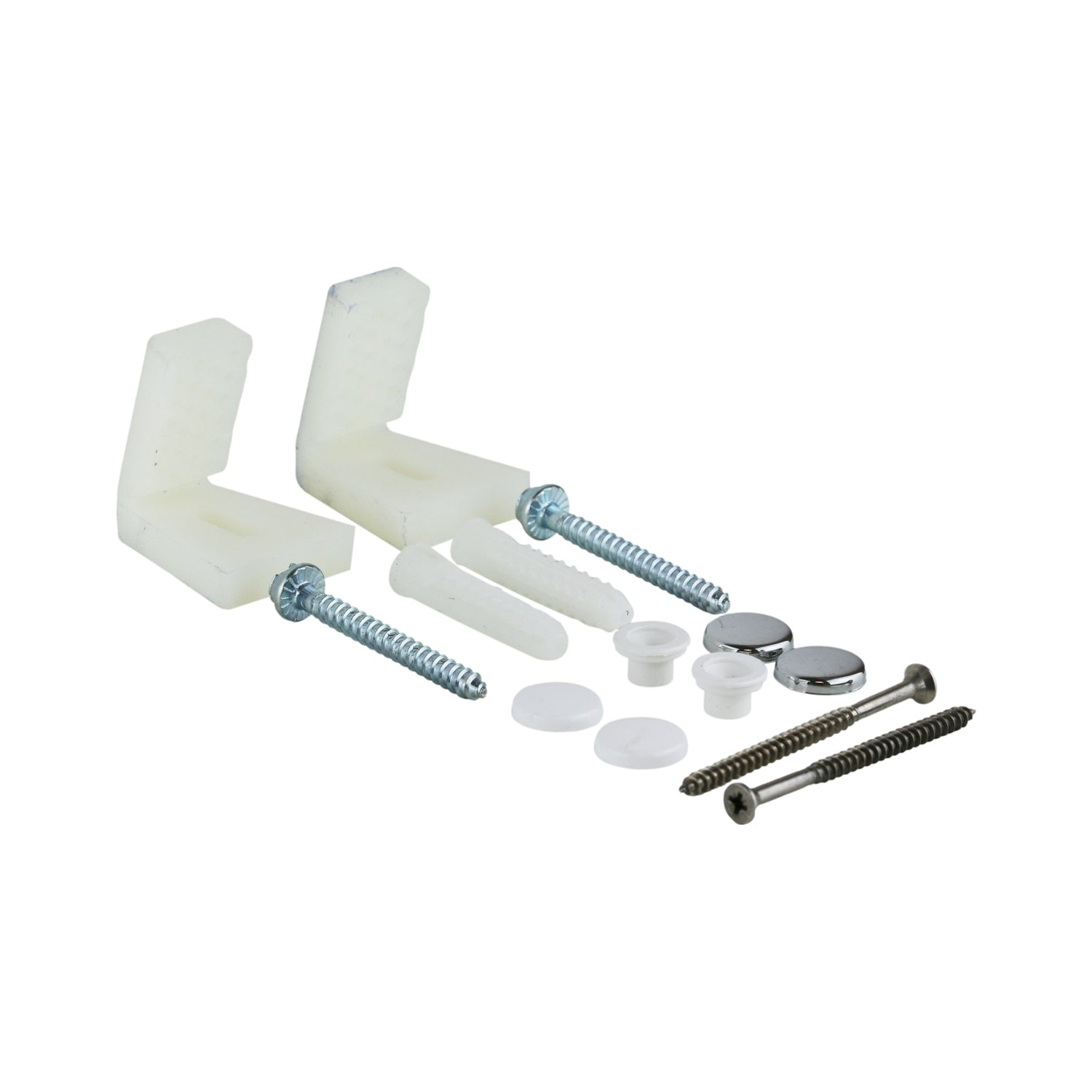 Set di ricambio fissaggi orizzontali cromo per vaso, bidet e semicolonna by CeramicStore | Lo specialista del tuo bagno