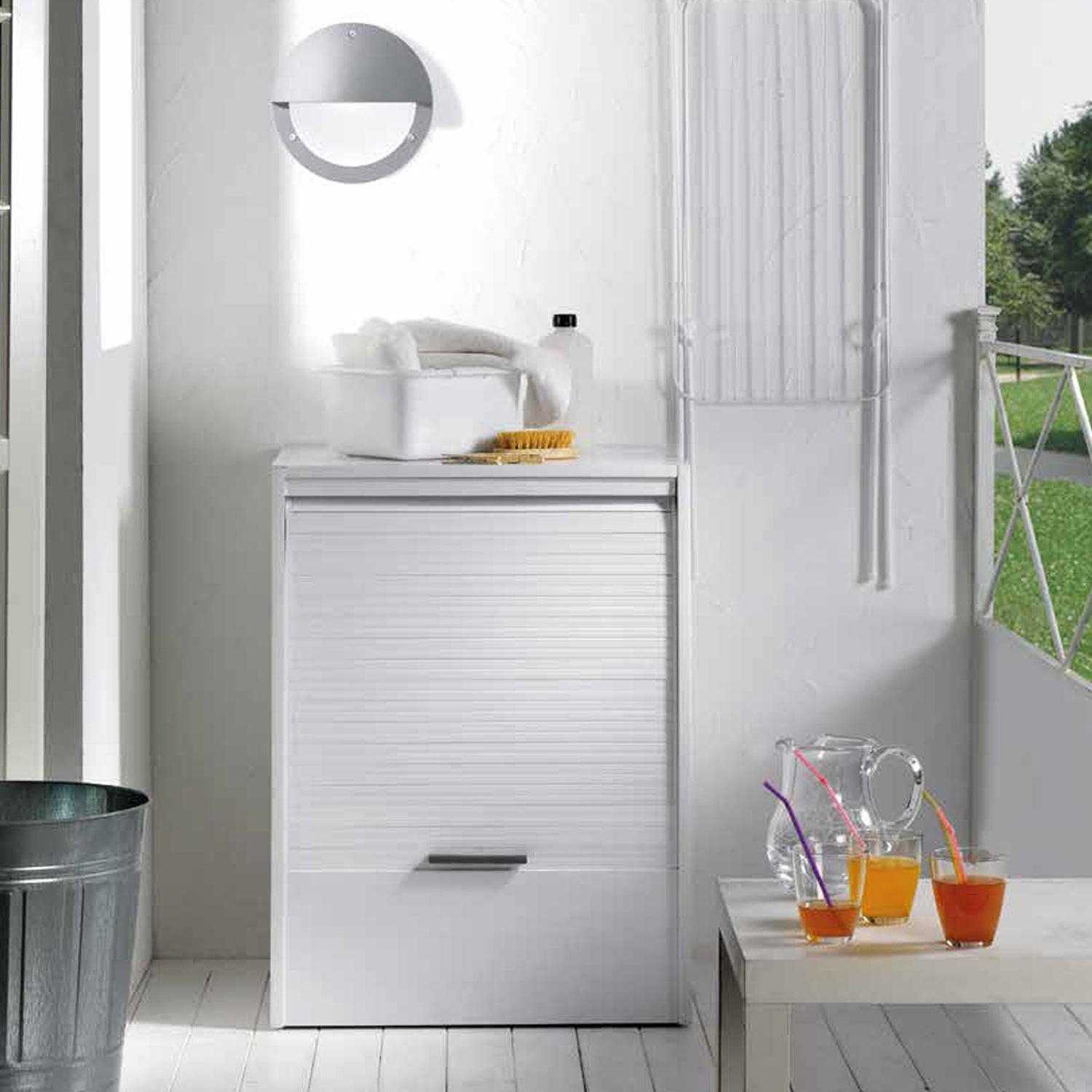 Mobile coprilavatrice a serranda in resina per interno o esterno cm 68 x 65 x 87 by CeramicStore | Lo specialista del tuo bagno