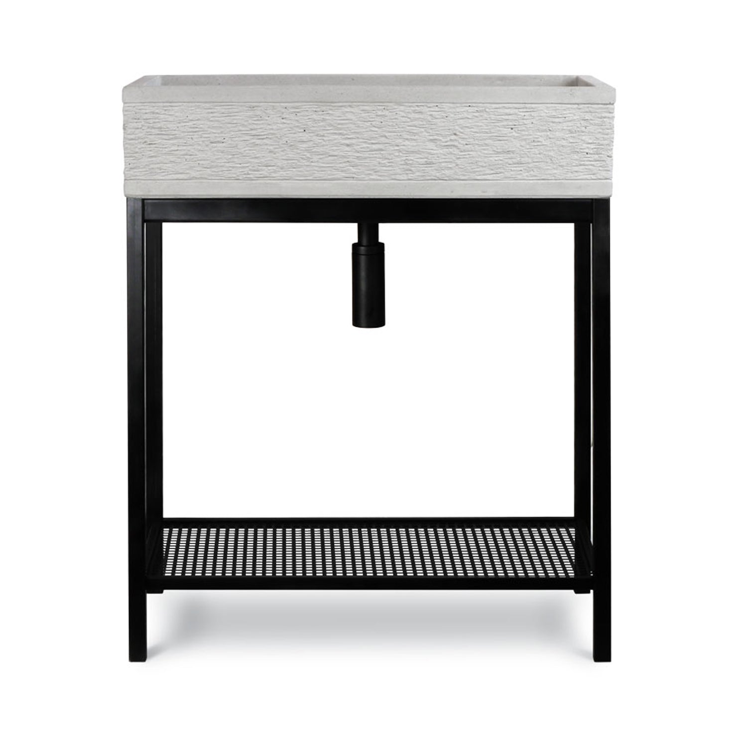 Supporto in metallo nero per acquai XL cm 68,5x34 e H. 69 cm Modello Prop by CeramicStore | Lo specialista del tuo bagno
