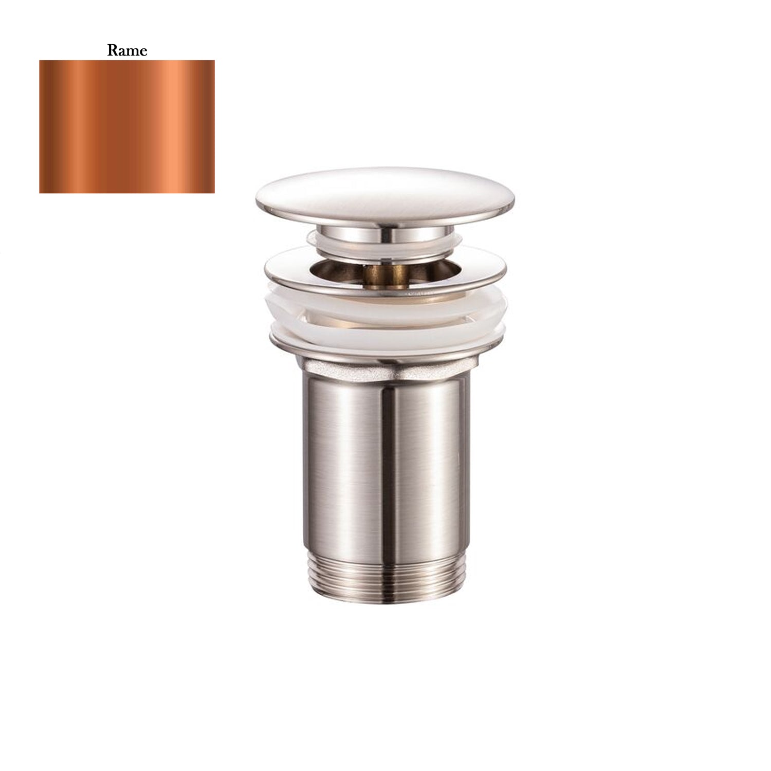 Scarico Click Clack senza troppo pieno in ottone rame by CeramicStore | Lo specialista del tuo bagno