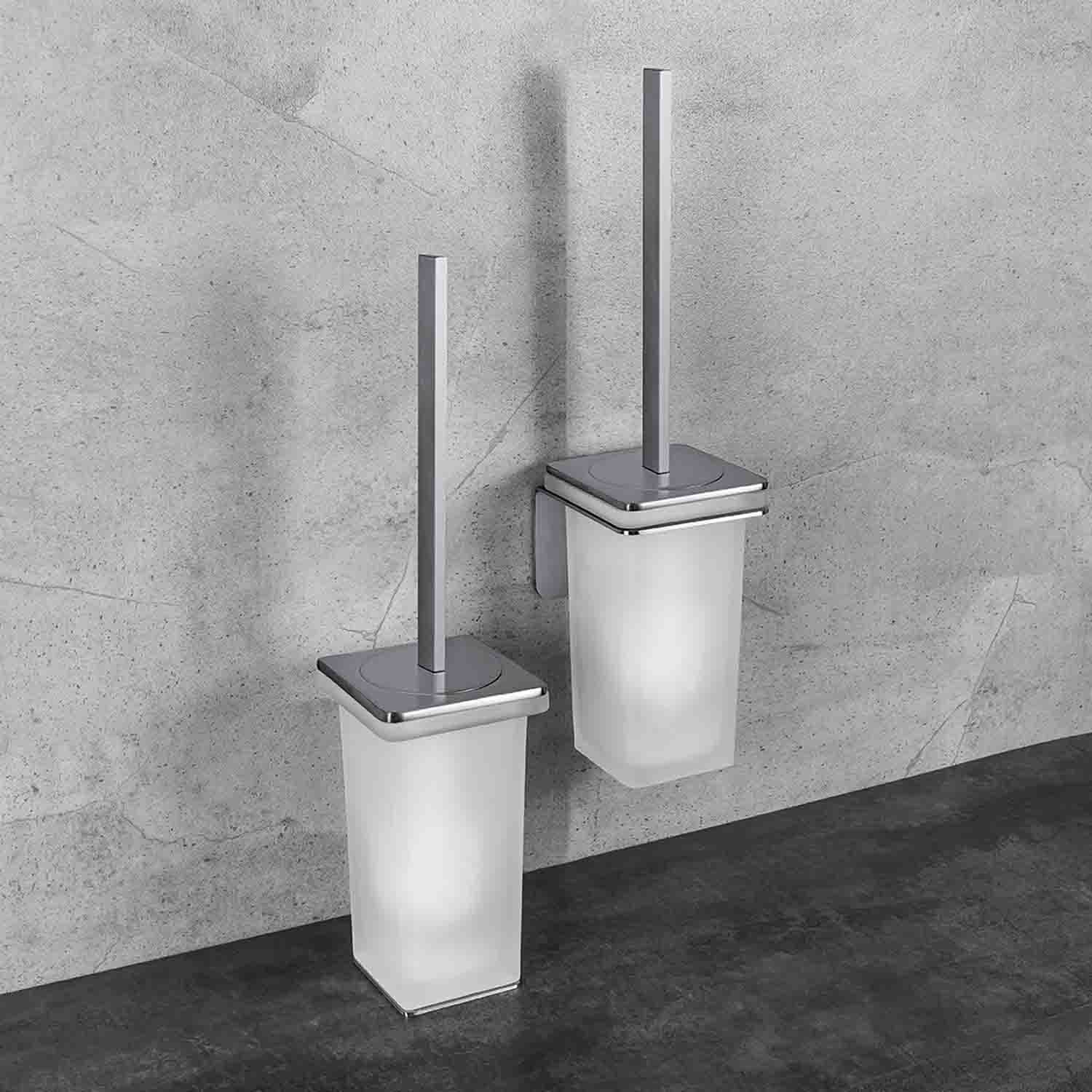 Porta scopino satinato d'appoggio collezione Over di Colombo Design by CeramicStore | Lo specialista del tuo bagno