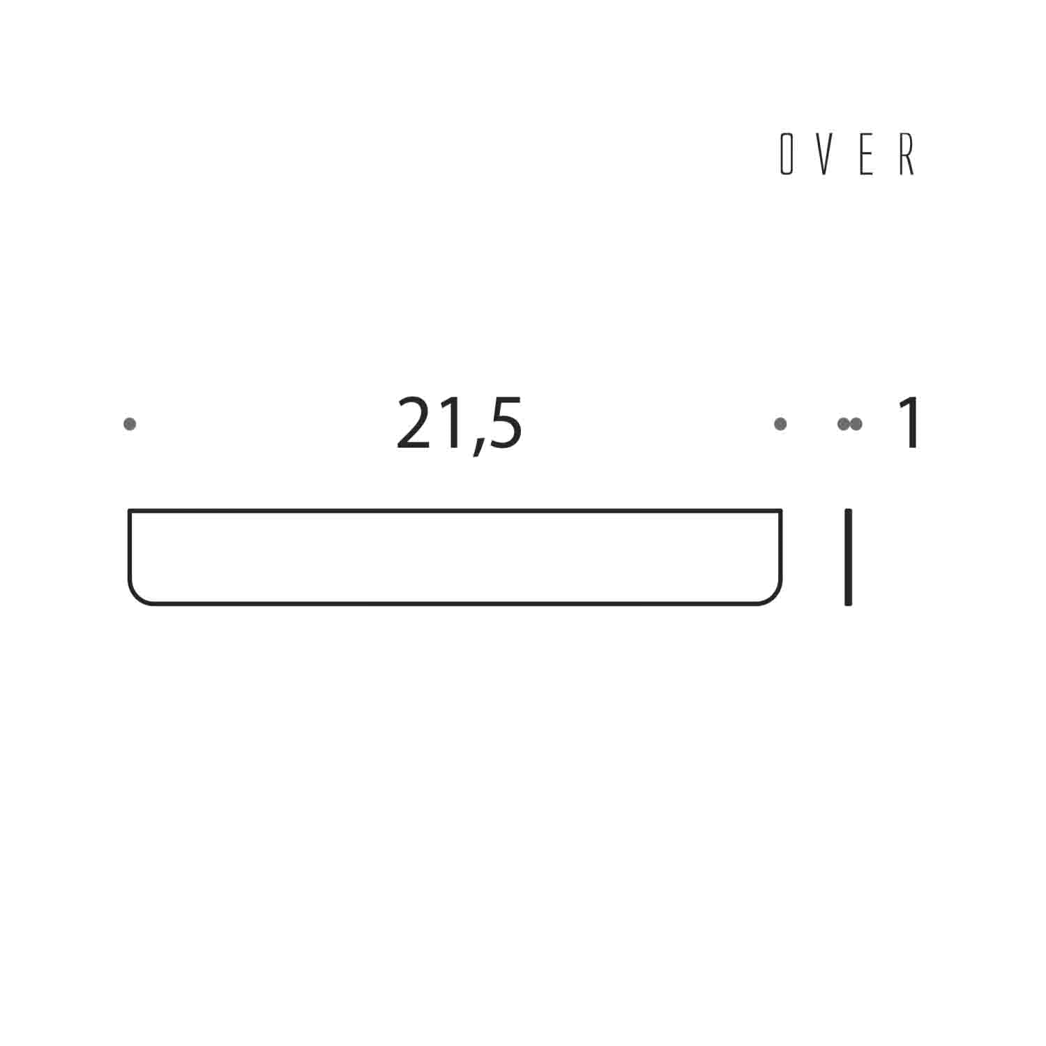 Biadesivo 21.5x3cm collezione Over di Colombo Design by CeramicStore | Lo specialista del tuo bagno