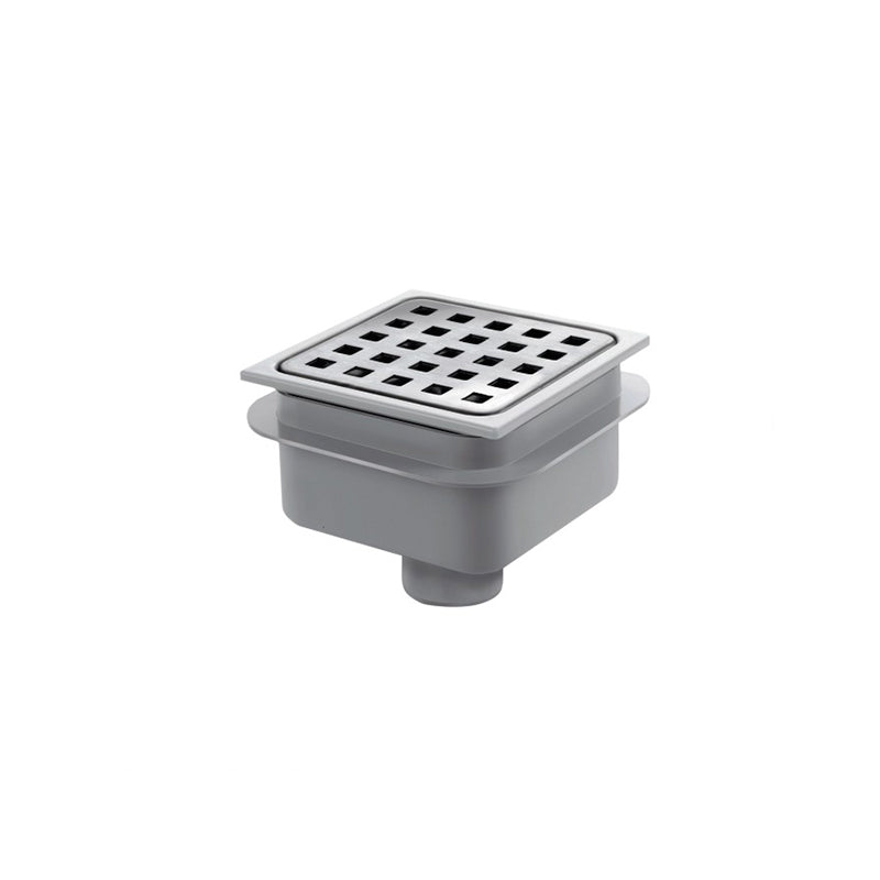 Piletta in abs con griglia in acciaio inox 10x10 by CeramicStore | Lo specialista del tuo bagno