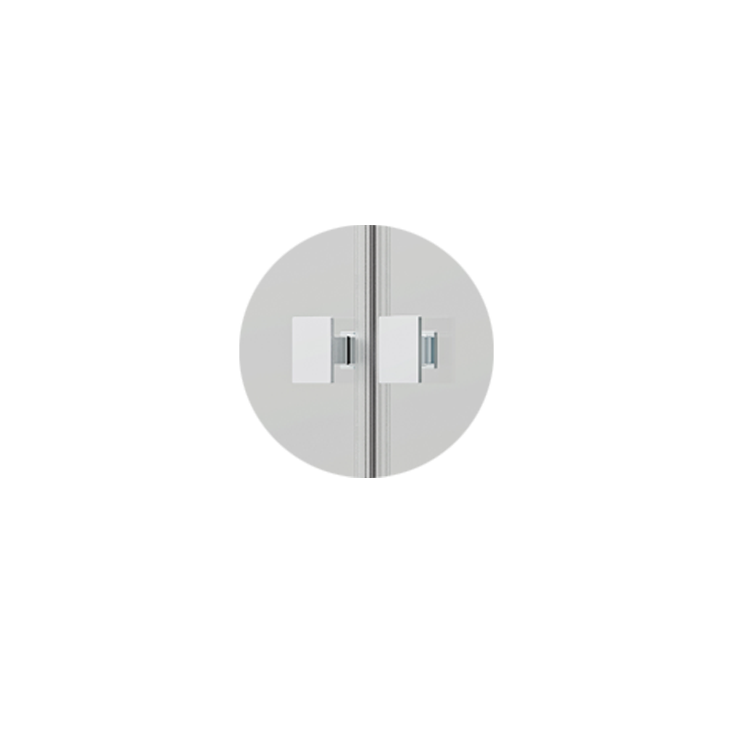 Box doccia DSense doppia battente 100cm h200cm vetro trasparente profili cromo by CeramicStore | Lo specialista del tuo bagno