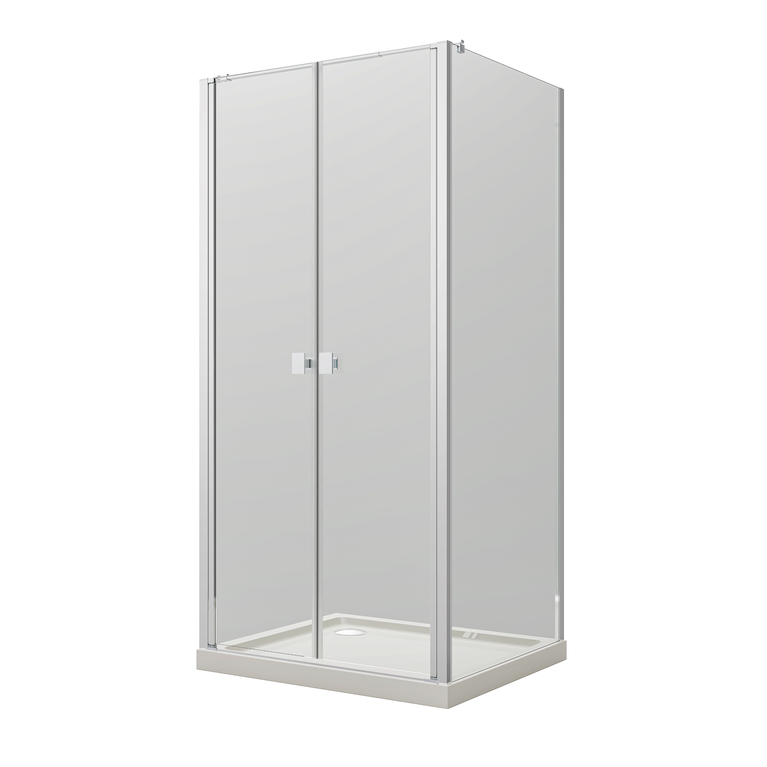 Parete doccia DocciaGo DSense 70cm h200cm vetro trasparente profili cromo by CeramicStore | Lo specialista del tuo bagno