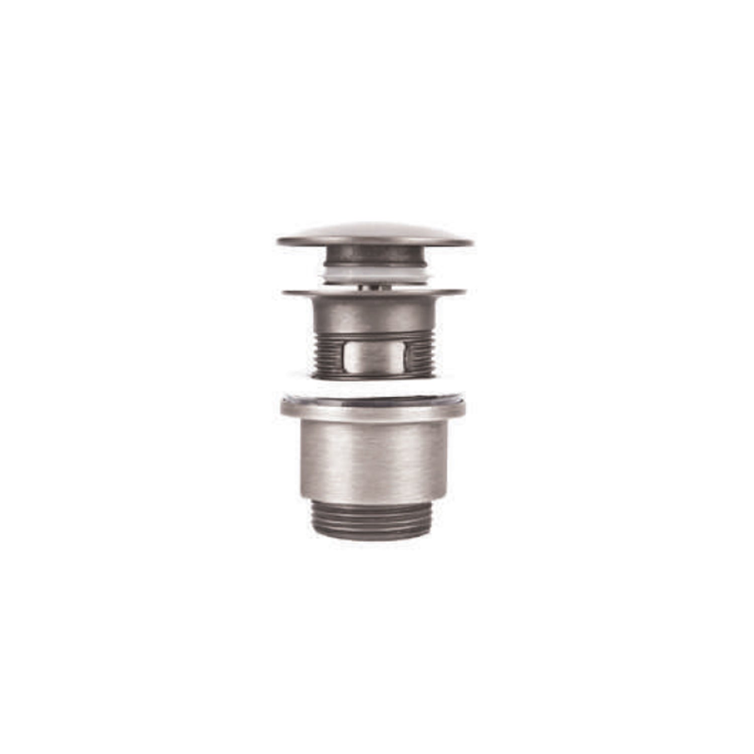 Piletta Click Clack universale per lavabo RubiFlux serie Aria - Acciaio Satinato by CeramicStore | Lo specialista del tuo bagno