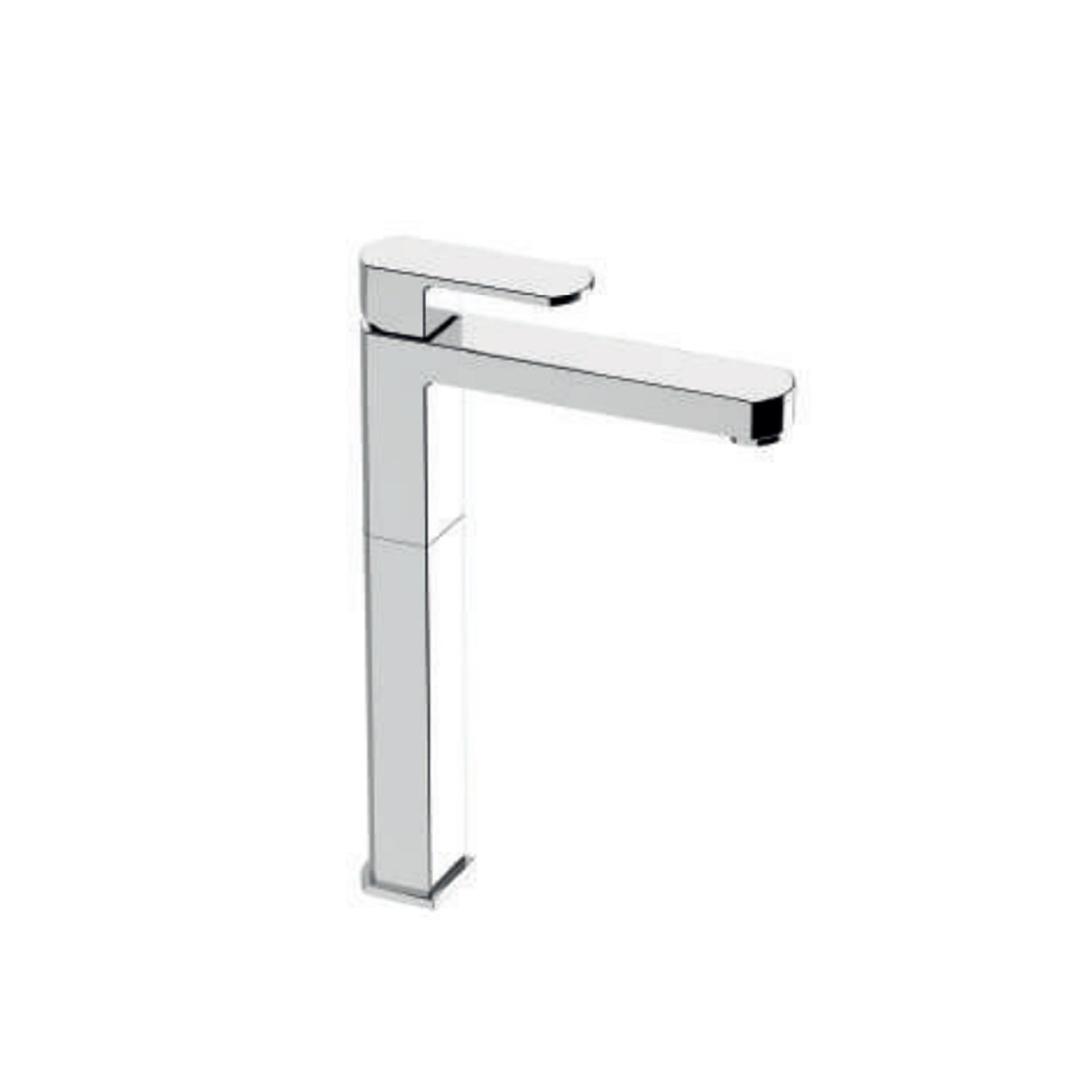 Miscelatore monocomando lavabo alto RubiFlux serie Dema - Cromo by CeramicStore | Lo specialista del tuo bagno