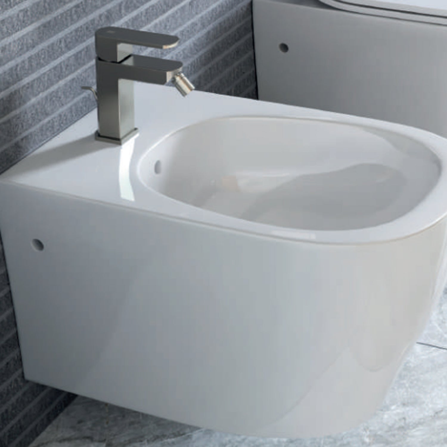 Miscelatore monocomando bidet con scarico RubiFlux serie Dema - Cromo by CeramicStore | Lo specialista del tuo bagno