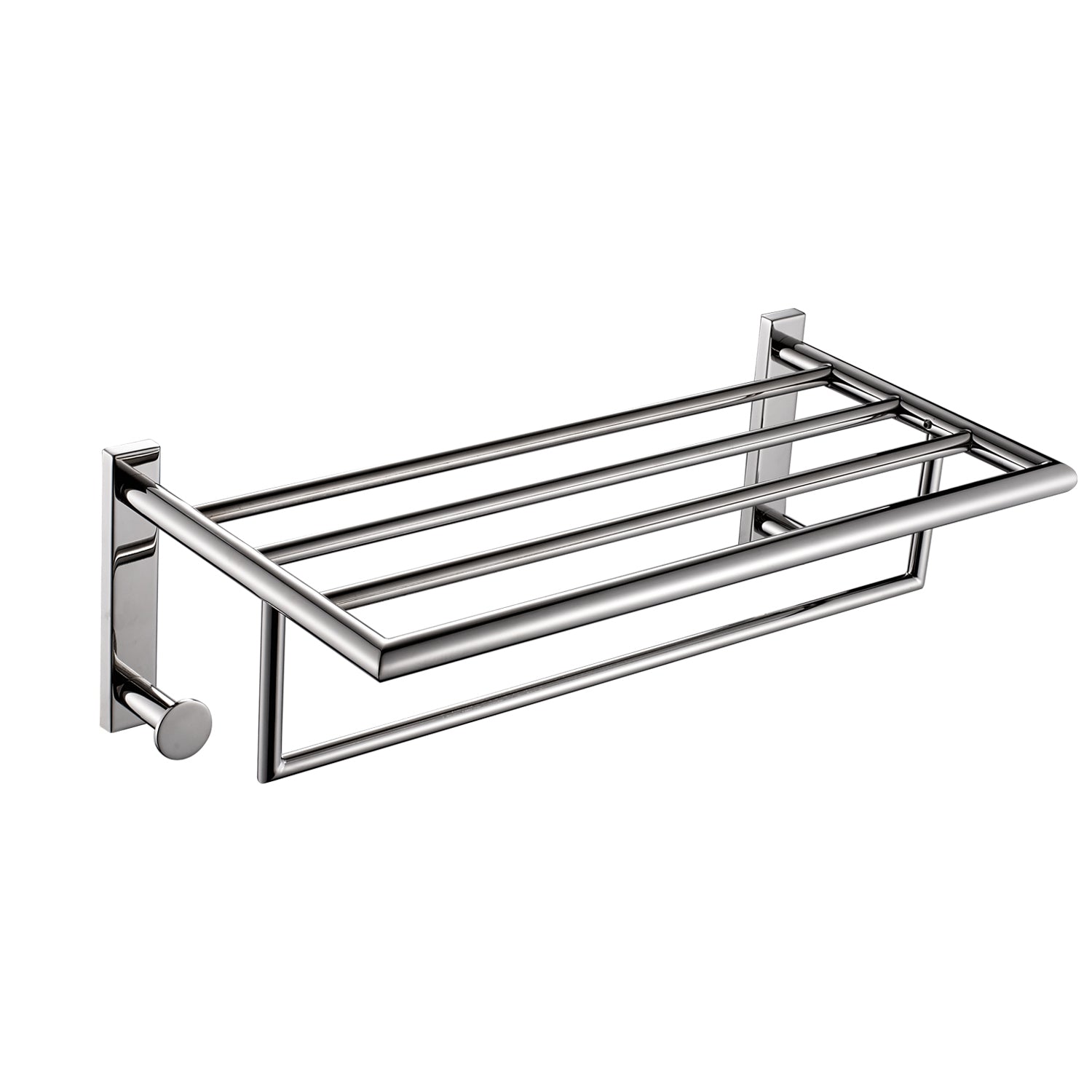 Mensola porta asciugamani L. 50 cm in Acciaio Inox AISI 304 Gedy serie Project - Lucido by CeramicStore | Lo specialista del tuo bagno