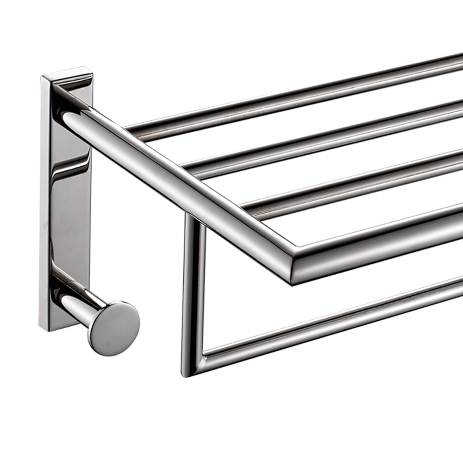 Mensola porta asciugamani L. 50 cm in Acciaio Inox AISI 304 Gedy serie Project - Lucido by CeramicStore | Lo specialista del tuo bagno