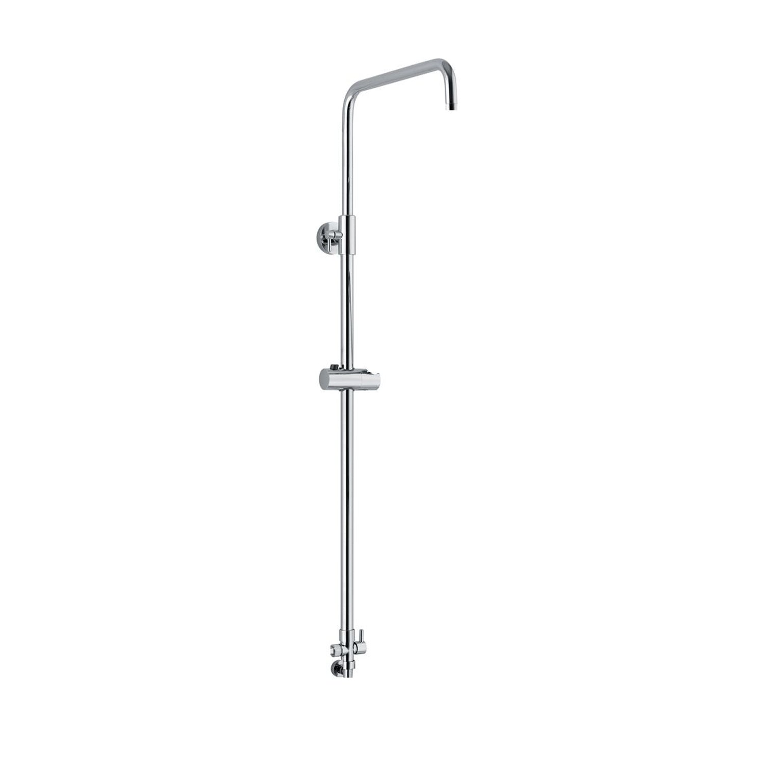 Colonna doccia C15 regolabile con presa acqua a muro e soffione 25cm by CeramicStore | Lo specialista del tuo bagno