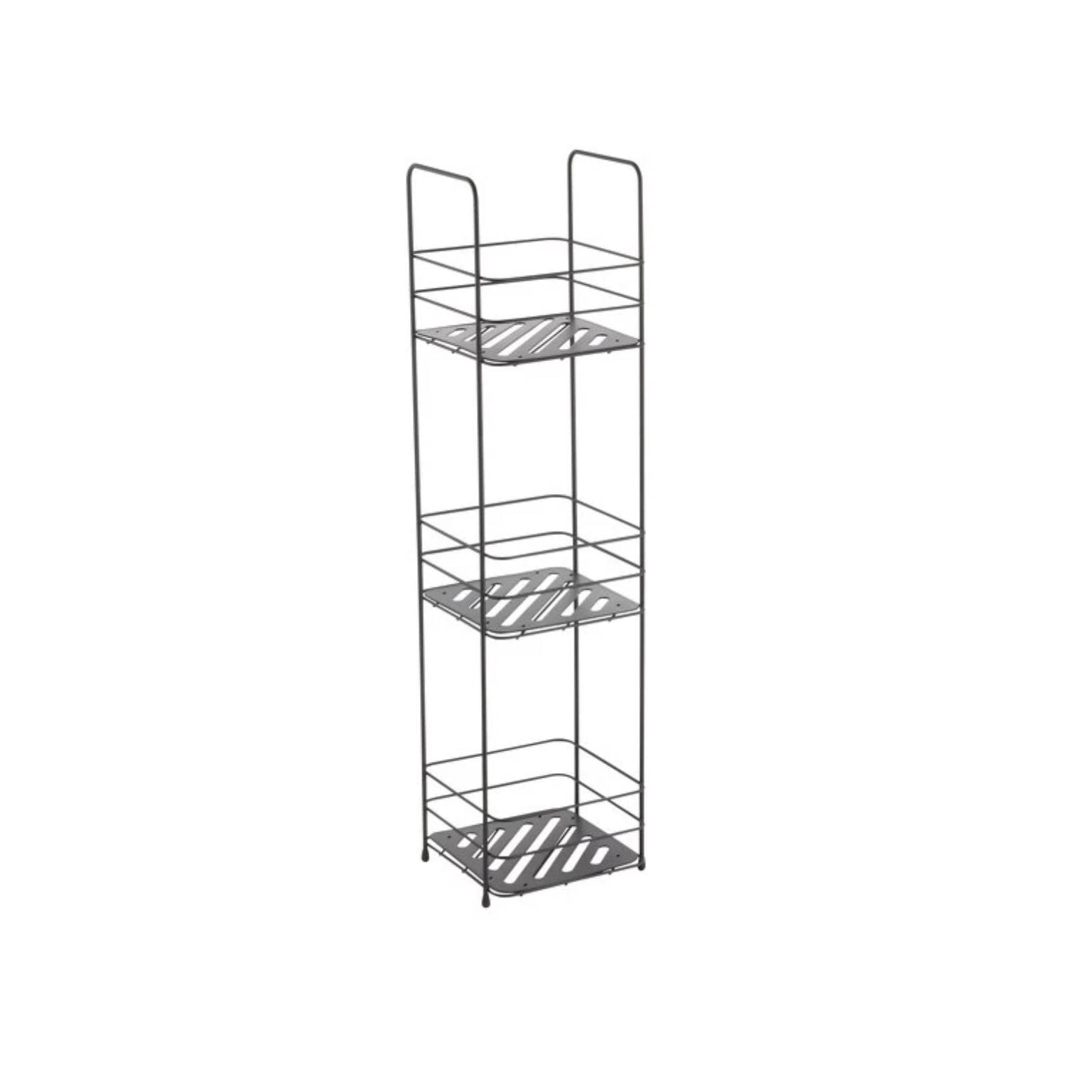 Mensola doccia 3 livelli modello Kelly colore nero opaco by CeramicStore | Lo specialista del tuo bagno