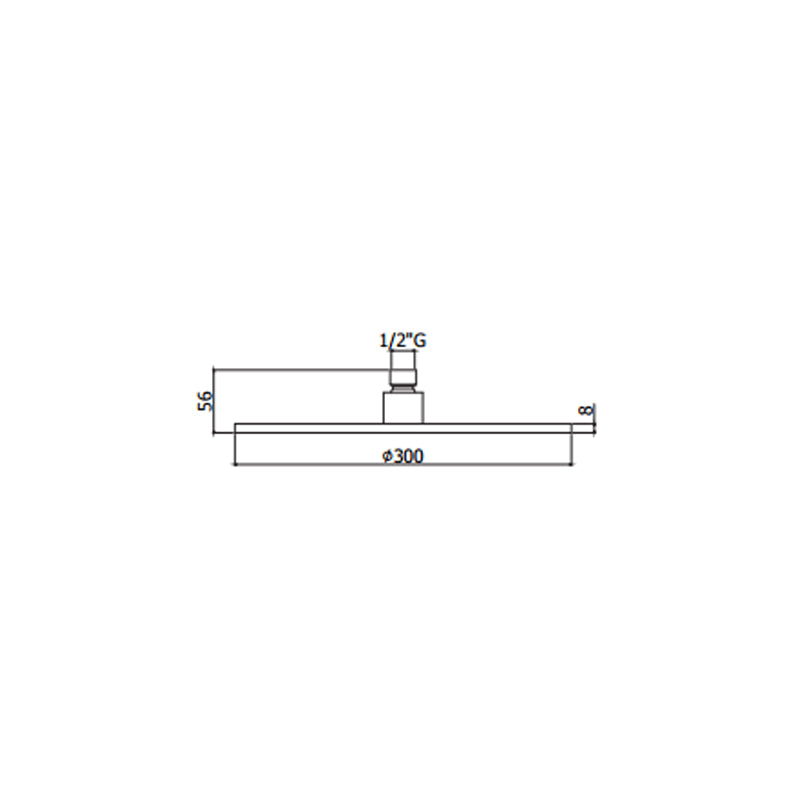 Soffione doccia tondo Paffoni Master King diametro 300 mm in metallo cromato by CeramicStore | Lo specialista del tuo bagno