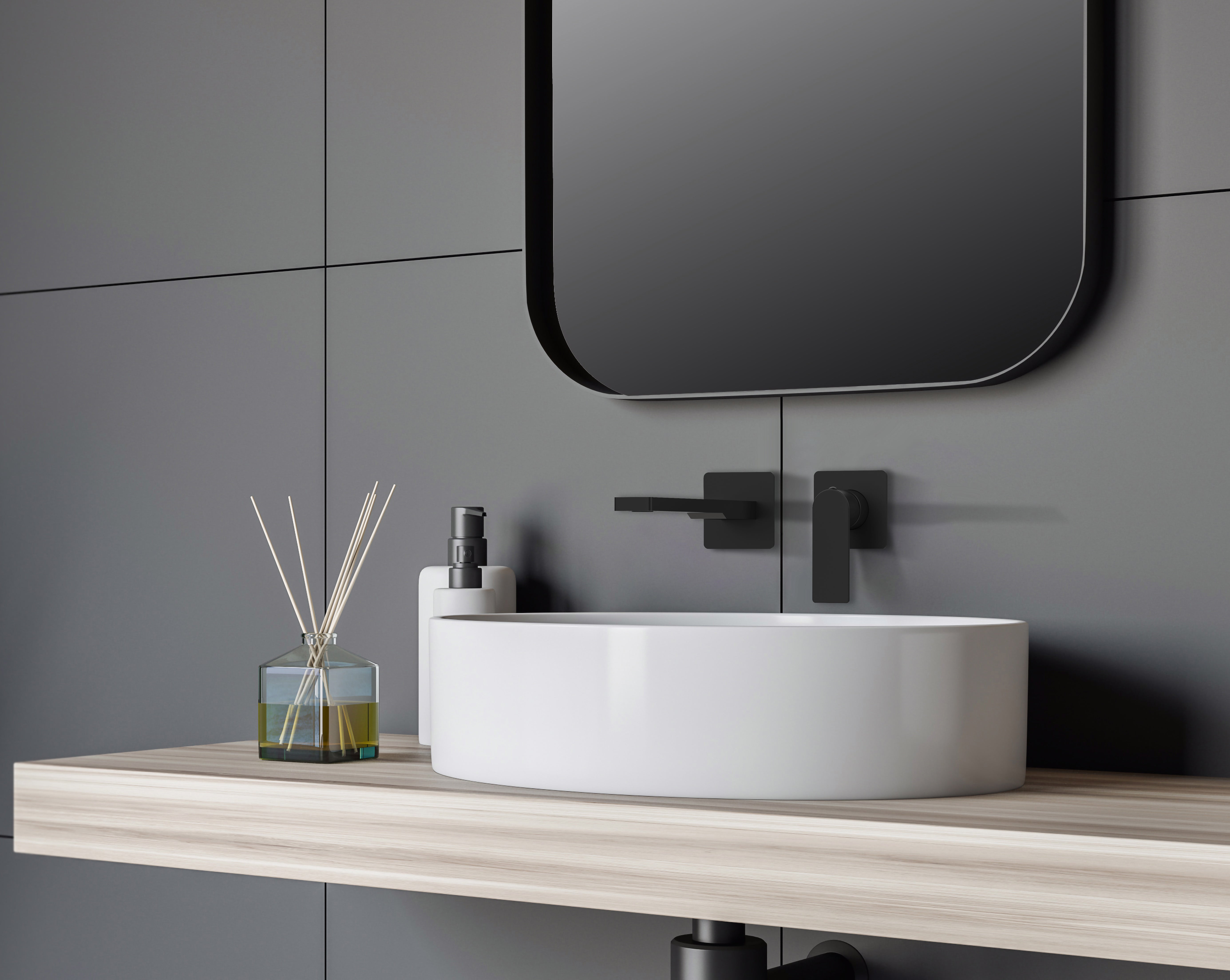 Miscelatore doccia a parete Paffoni serie Tango - Nero Opaco by CeramicStore | Lo specialista del tuo bagno
