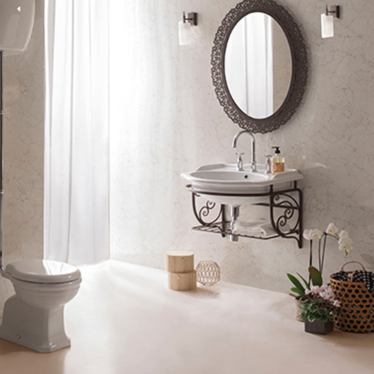 Lavabo sospeso 62x54 cm Ceramica Globo PAESTUM by CeramicStore | Lo specialista del tuo bagno