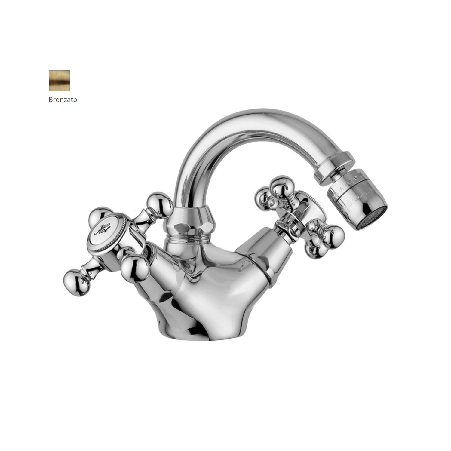 Monoforo bidet senza scarico con canna orientabile Paffoni serie Viola - Bronzato by CeramicStore | Lo specialista del tuo bagno