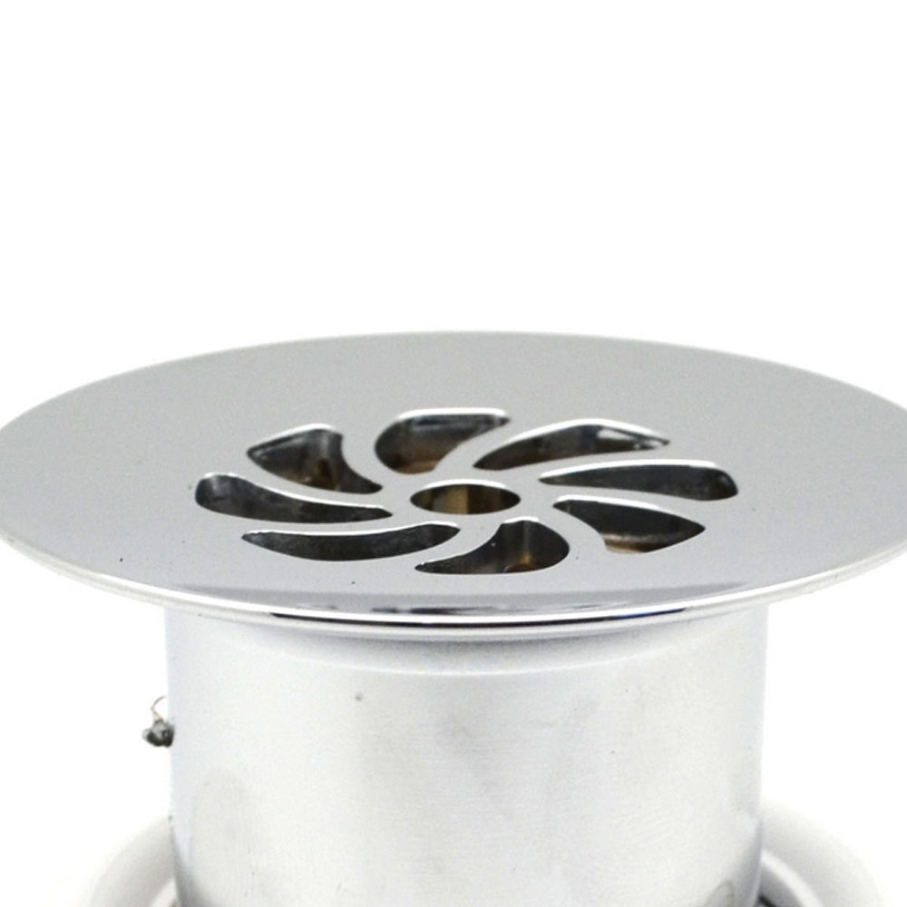 Piletta a scarico libero in ottone cromato per lavabo e bidet con troppo pieno by CeramicStore | Lo specialista del tuo bagno