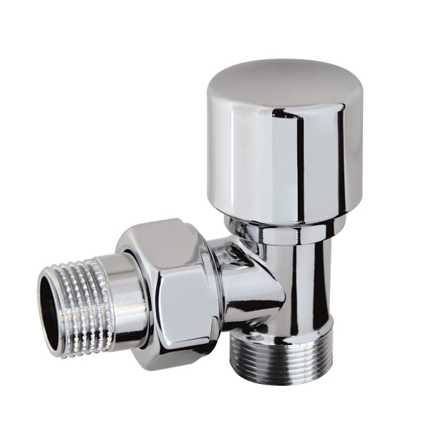 Kit Valvola e Detentore per termoarredo da bagno finitura cromata RCR Poletti by CeramicStore | Lo specialista del tuo bagno